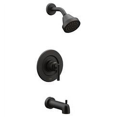 Moen Matte Black Manual 1-Handle Shower Valve Trim - Image 2