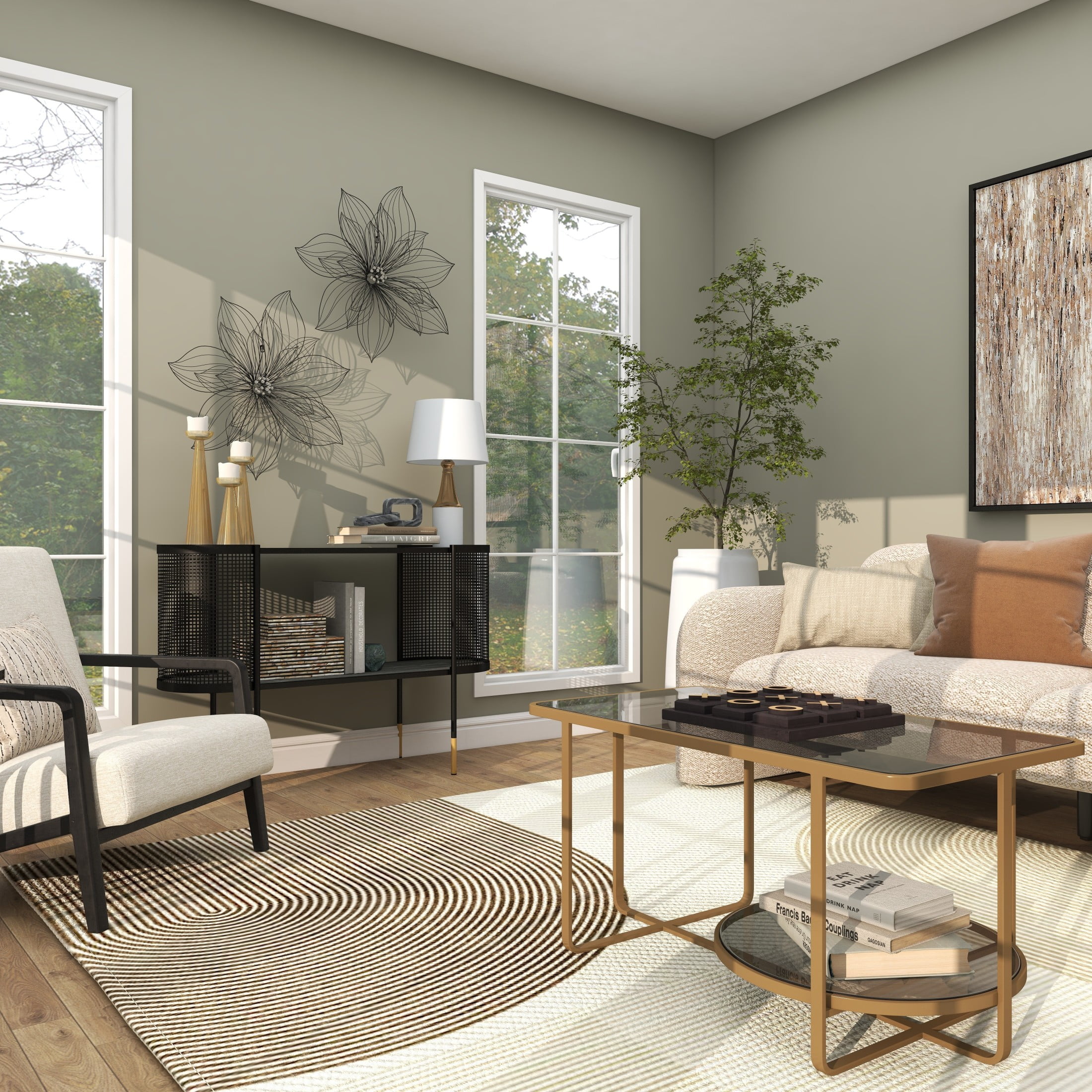 DecMode Modern Black Metal Hibiscus Flower Wall Décor with Crystal Embellshments, 26"W x 26"H - Image 5