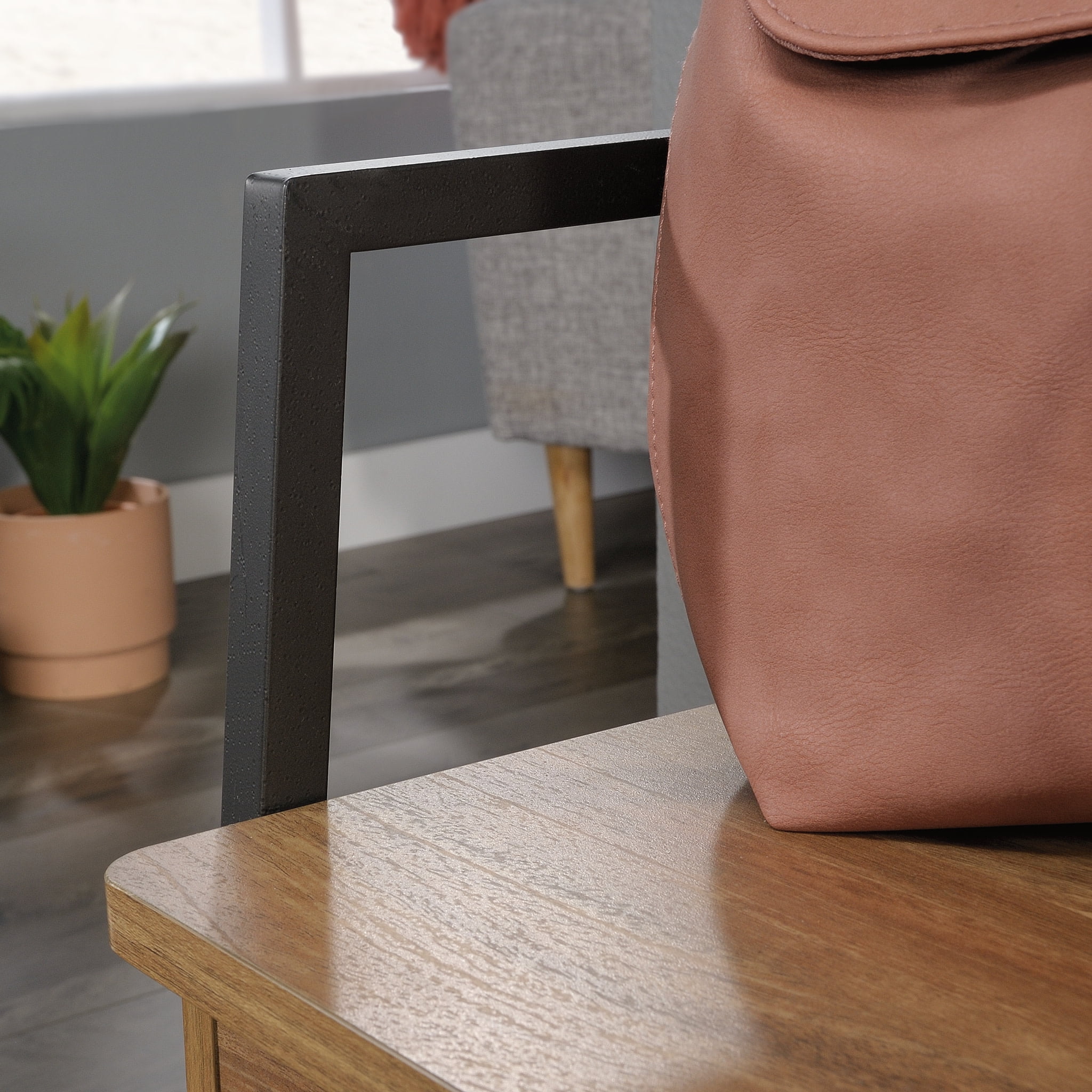 Sauder North Avenue Storage Bench, Sindoori Mango Finish - Image 7