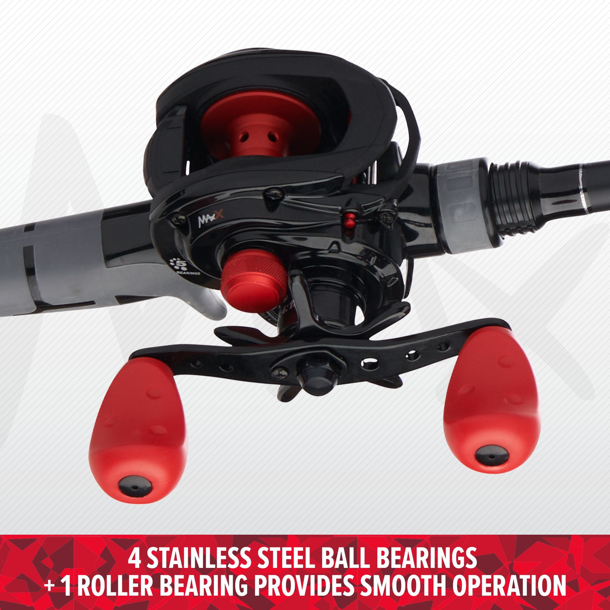 Abu Garcia Max X Baitcast Fishing Combo, 6'6" Medium Rod, Right Handed Reel - Image 6