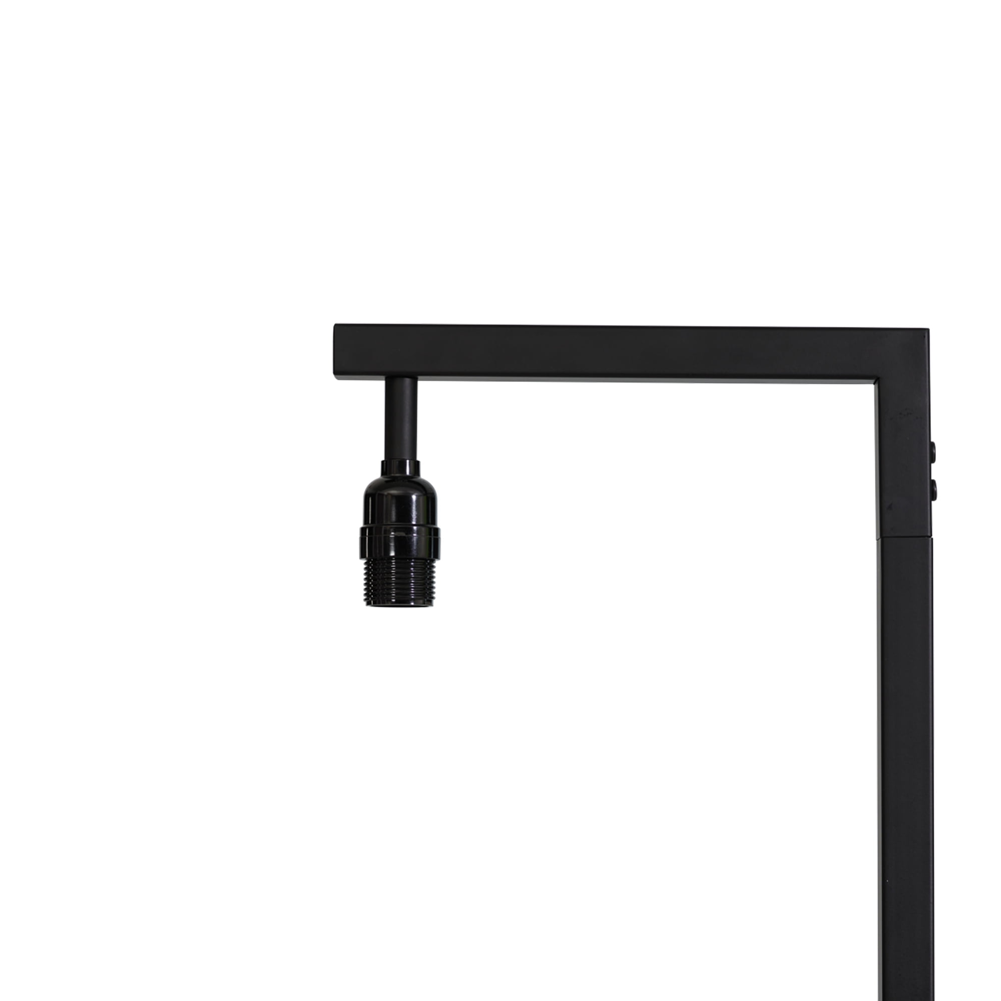 Mainstays Contemporary Metal 62in Floor Lamp with on/off Foot Switch, Black - Image 4