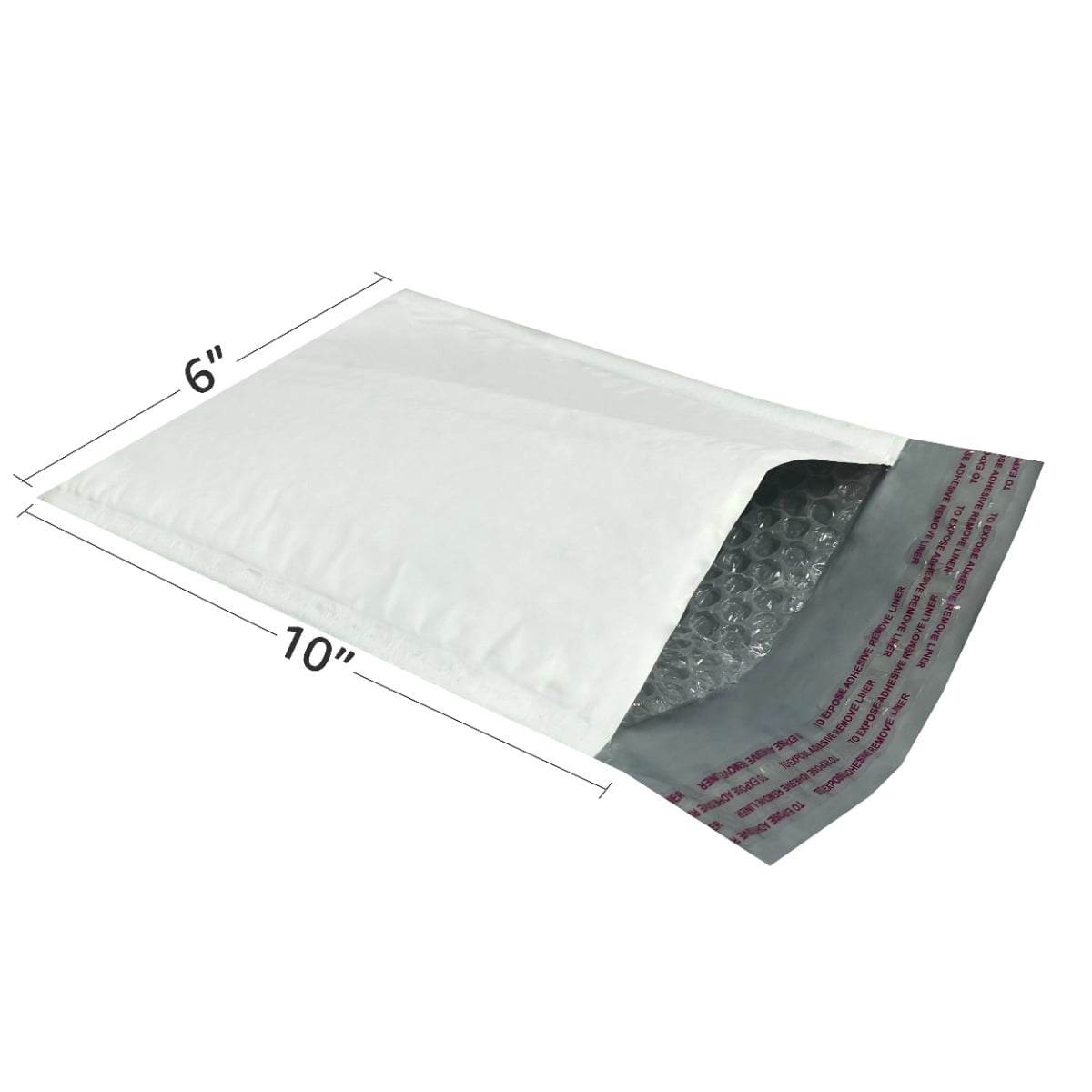 StarBoxes 500 Poly Bubble Mailer Bags 6x10" - #0 Padded Envelopes White Self-Sealing - Image 8