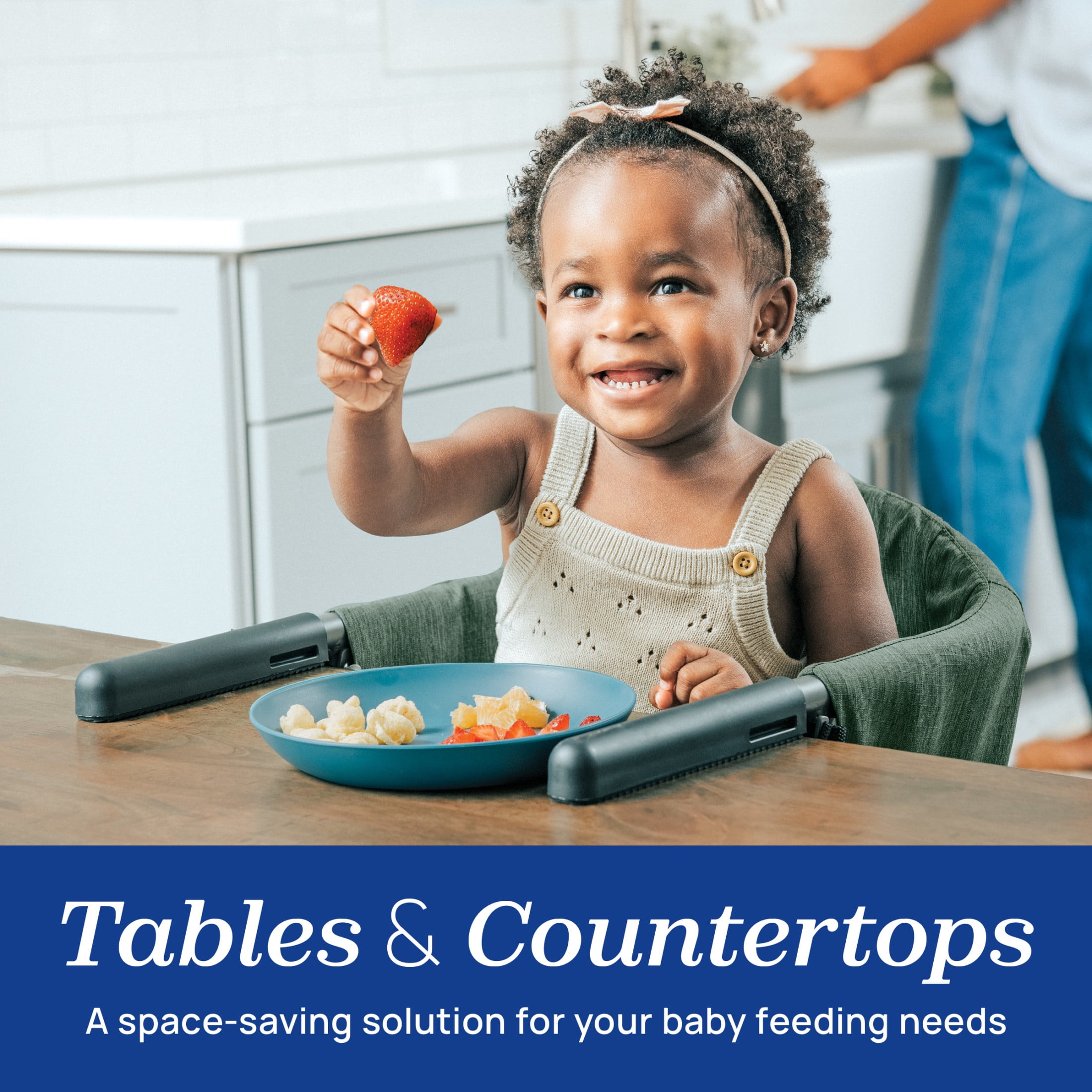 Chicco FastLock Hook-On Table Chair for Babies and Toddlers - Black (Black), New - Image 5