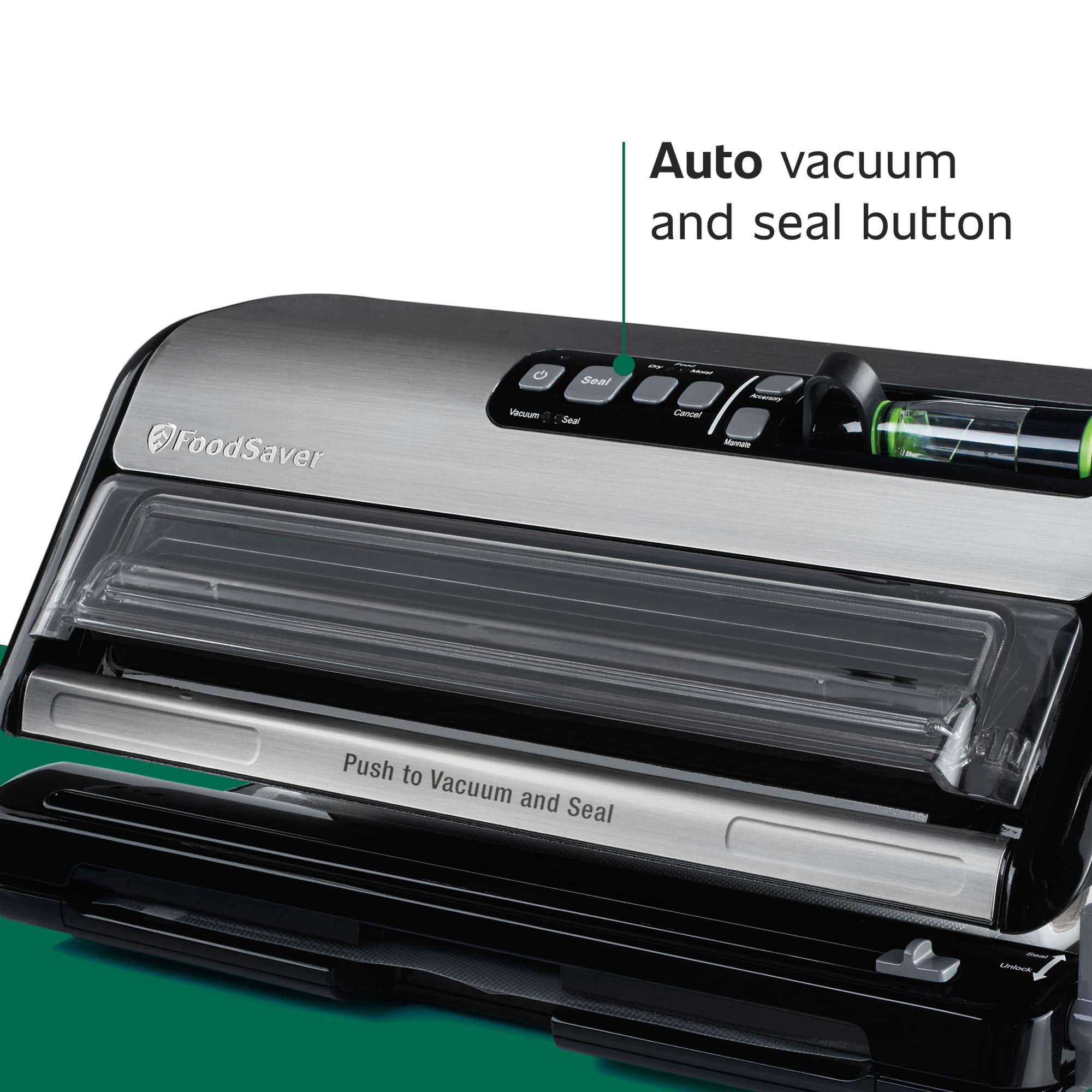 FoodSaver FM5000 Vacuum Sealer and Bags, Automatic 2-in-1 Food Sealer with Marinate Mode and Built-In Handheld Vacuum Sealer for FoodSaver Bags, Rolls, Vacuum Containers and Zipper Bags, Includes 10 Bags and 1 Roll - Image 2