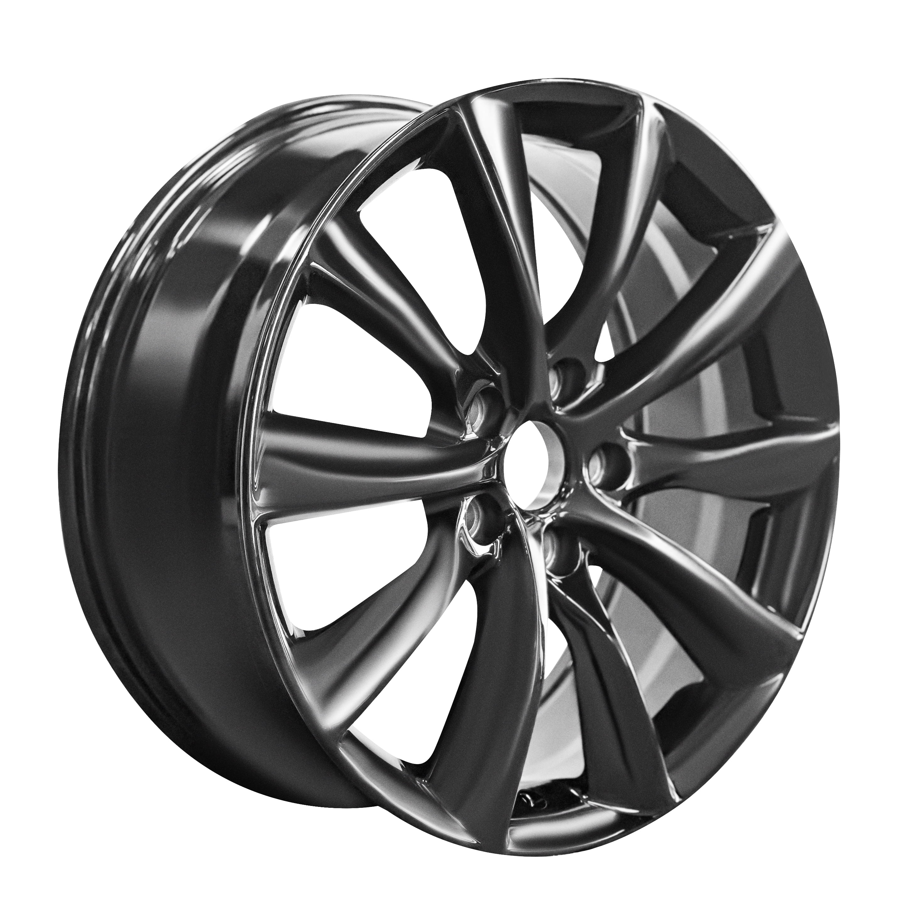 Lexus Toyota styled Rim 18 x 8 Black Machine Face 1pc - Image 2