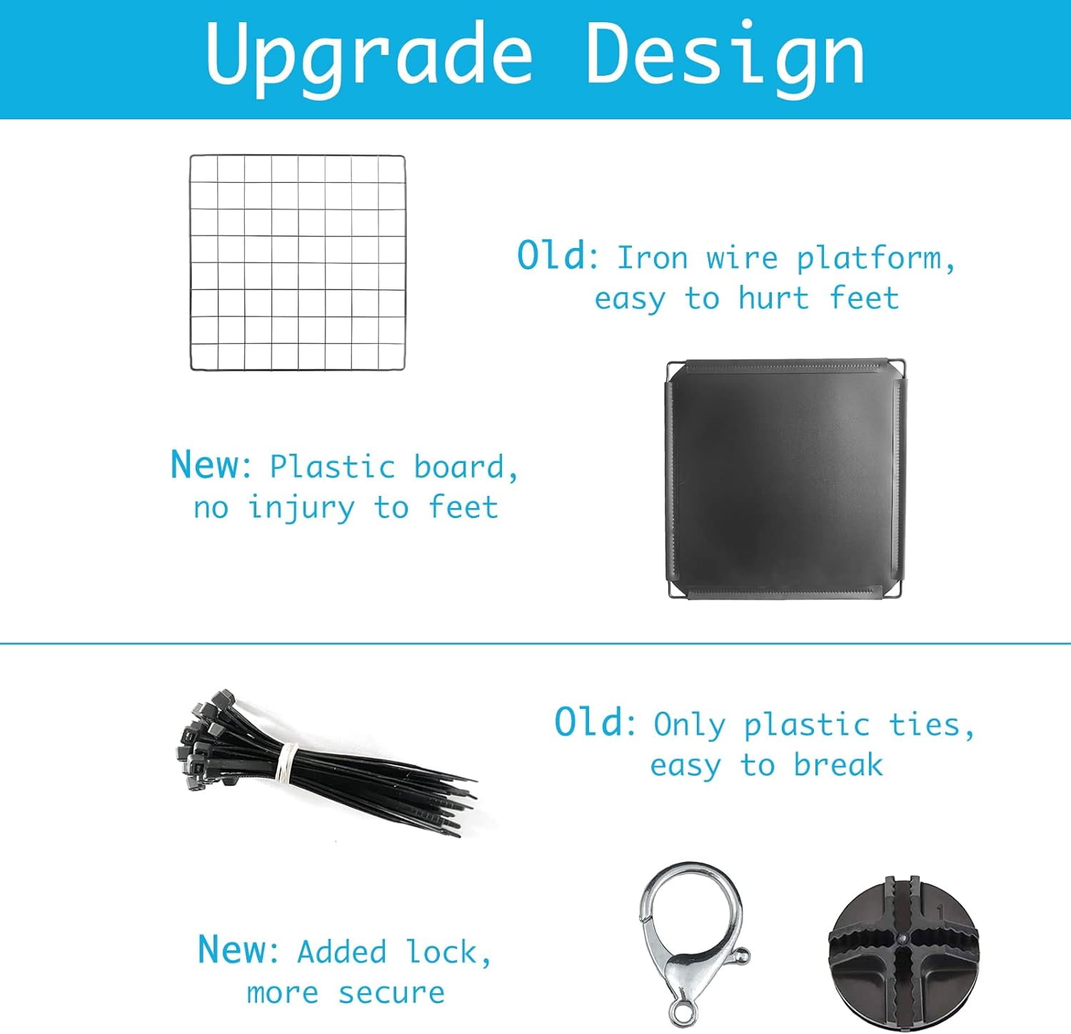 DIY Cat Cage Detachable Metal Wire Enclosure with Two Ladders, Kennels Playpen, Crate Large Exercise Place for 1-4 Cat - Image 6