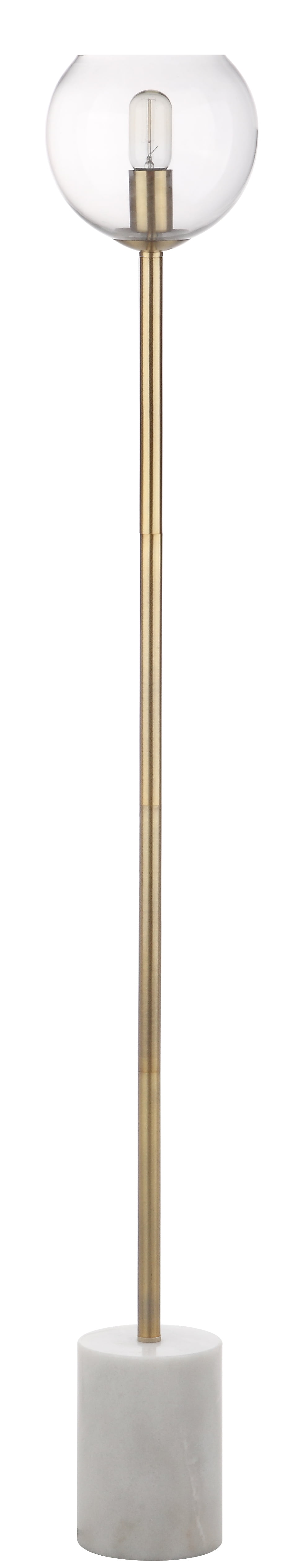 Safavieh Bradley 61 in. H Modern Glam Floor Lamp, White/Brass Gold - Image 6