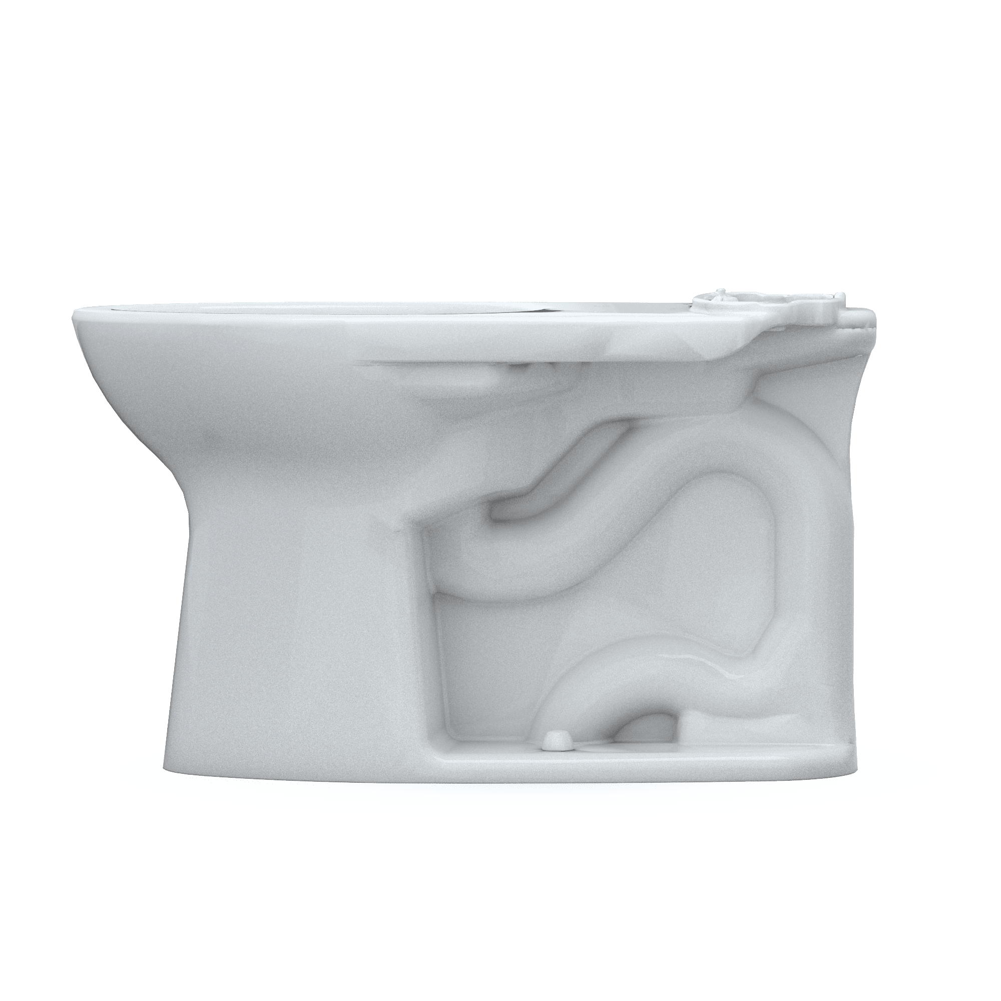 TOTO® Drake® Elongated Universal Height TORNADO FLUSH® Toilet Bowl with CEFIONTECT®, Cotton White - C776CEFG#01 - Image 2