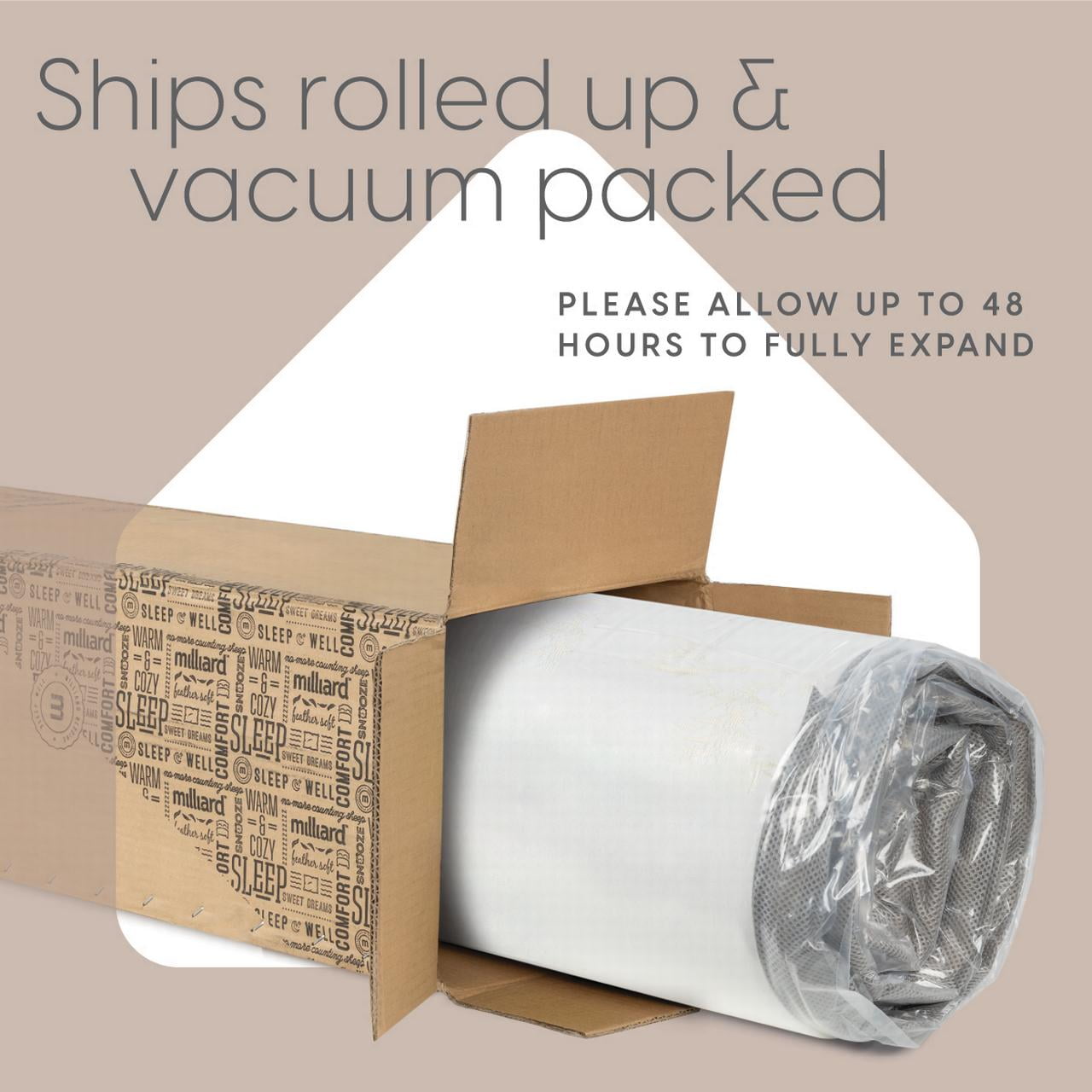 Milliard 4" Single Tri Folding Foam Mattress with Washable Cover, (75" x 25" x 4") - Image 2