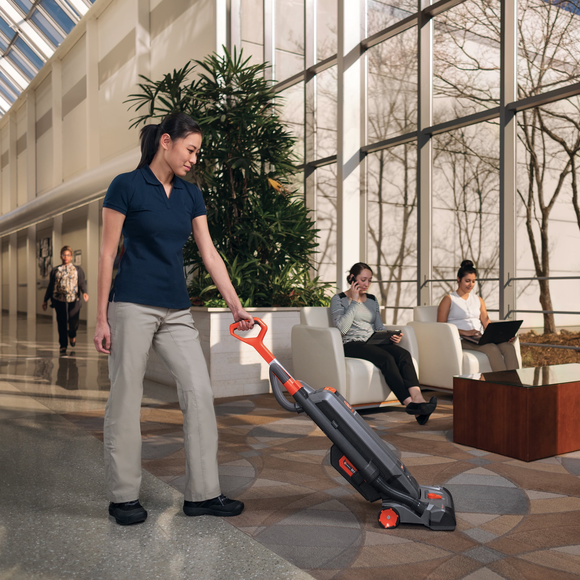 Hoover Commercial HushTone 13+ Plus Upright Vacuum Cleaner, Gray, CH54113 - Image 6