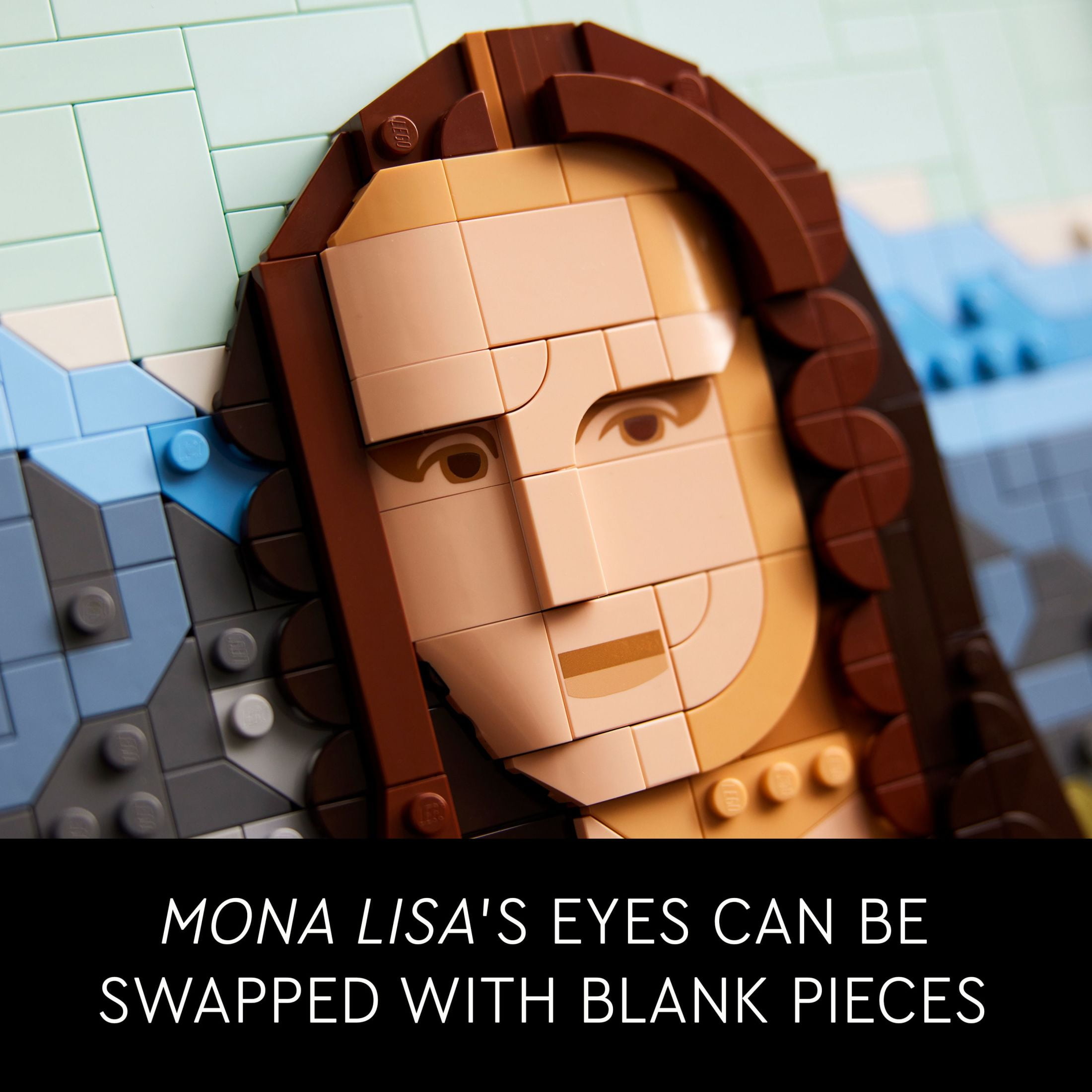 LEGO Art Mona Lisa Building Set - Leonardo da Vinci Wall Display, Ages 18+ - DIY Crafts for Men, Women - Great for Puzzle and Art Lovers - Birthday Gift Idea - Includes Detachable Frame - 31213 - Image 6