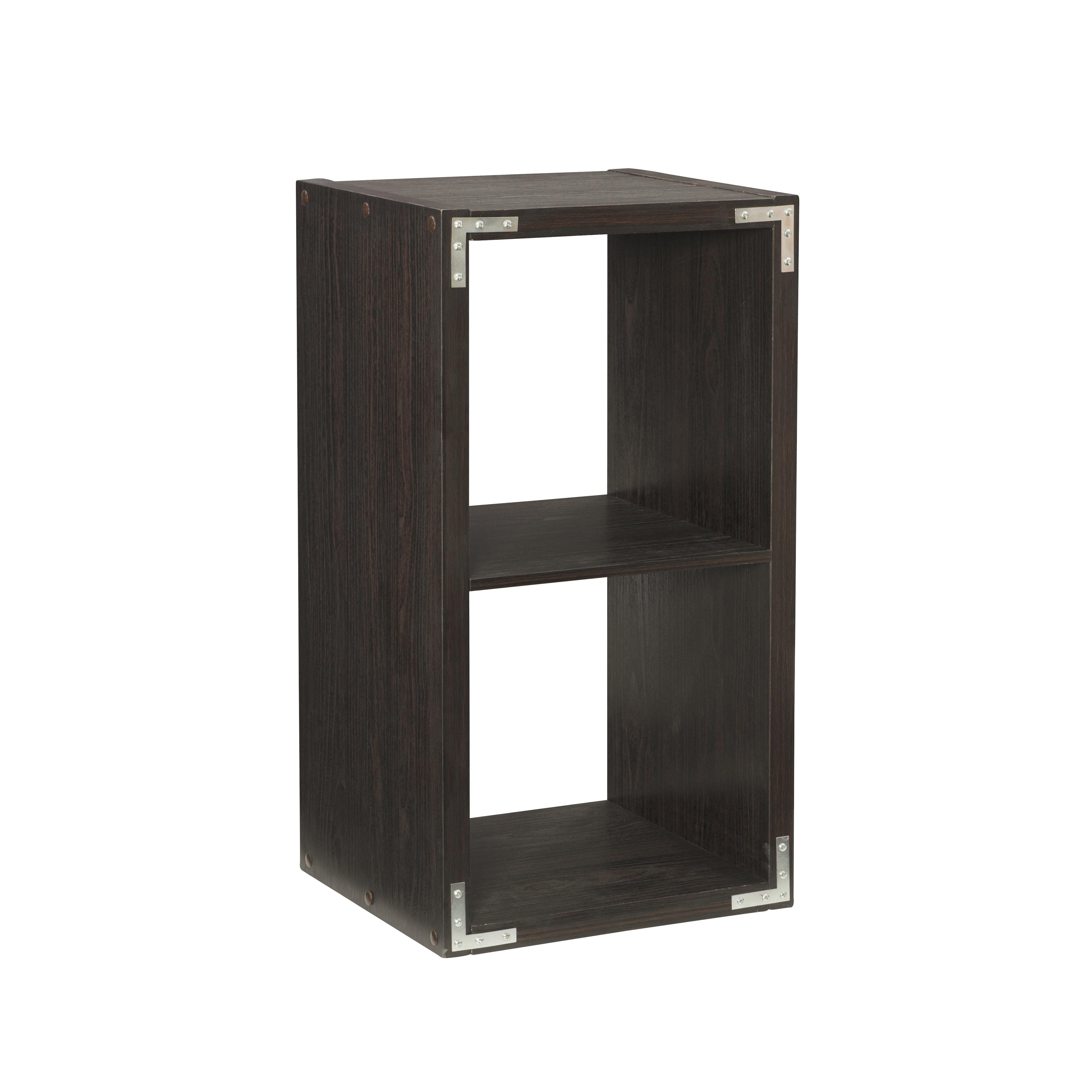 Linon Duhon 2-Cubby Storage Cabinet, Espresso - Image 8