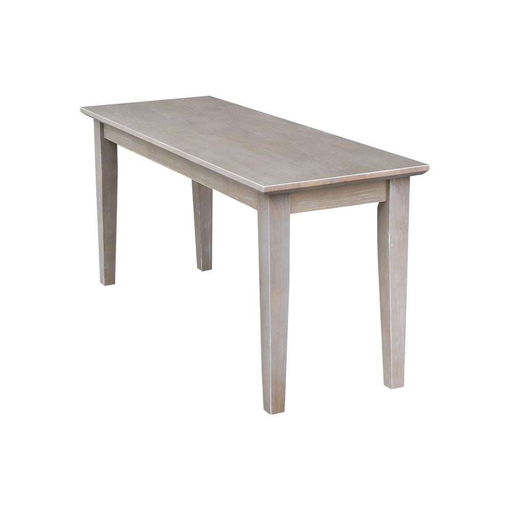 International Concepts Shaker Styled Bench Washed Gray Taupe - Image 2