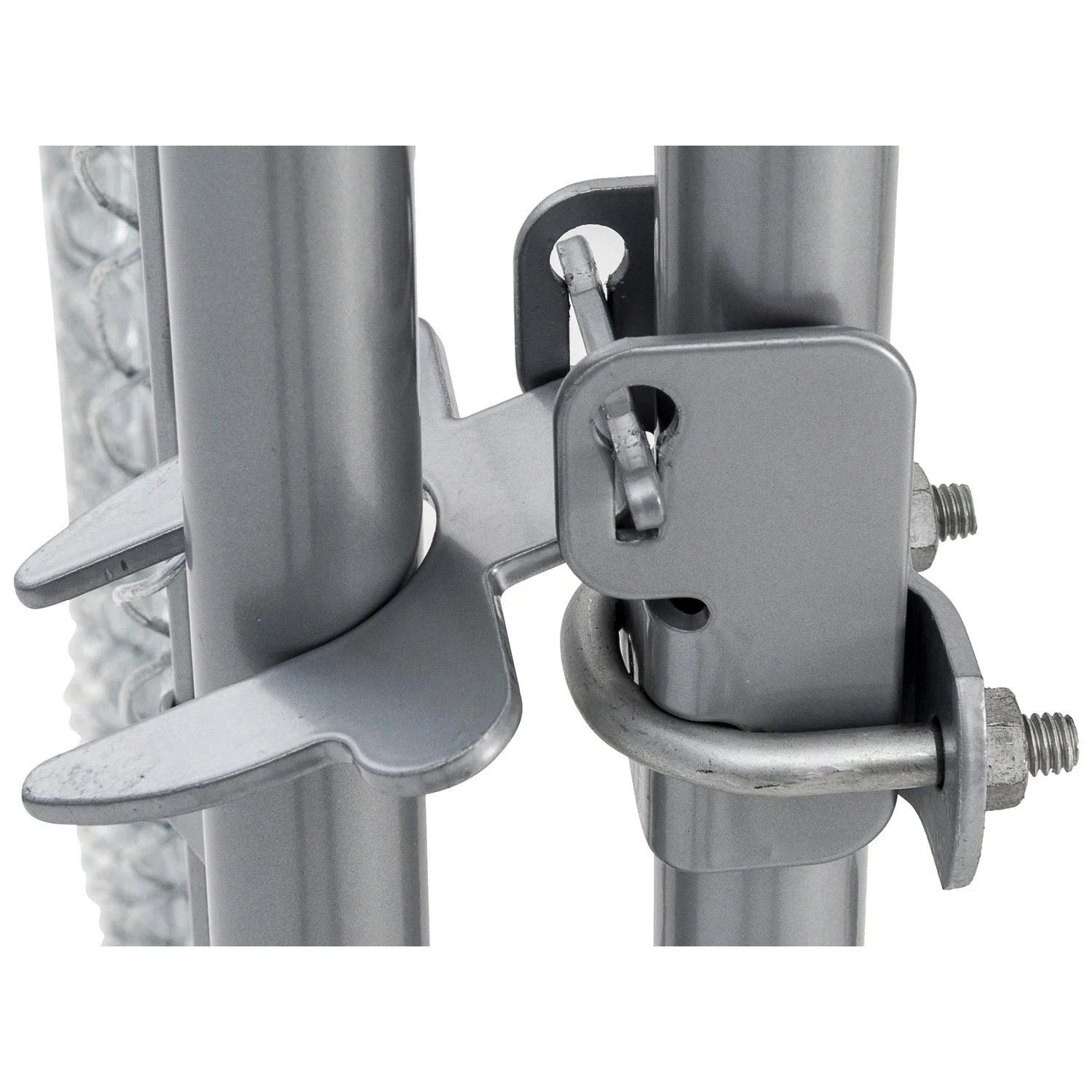 Lucky Dog Single-Door Chain Link Heavy Duty Outdoor Kennel, Silver, 5'L x 5'W x 4'H - Image 3