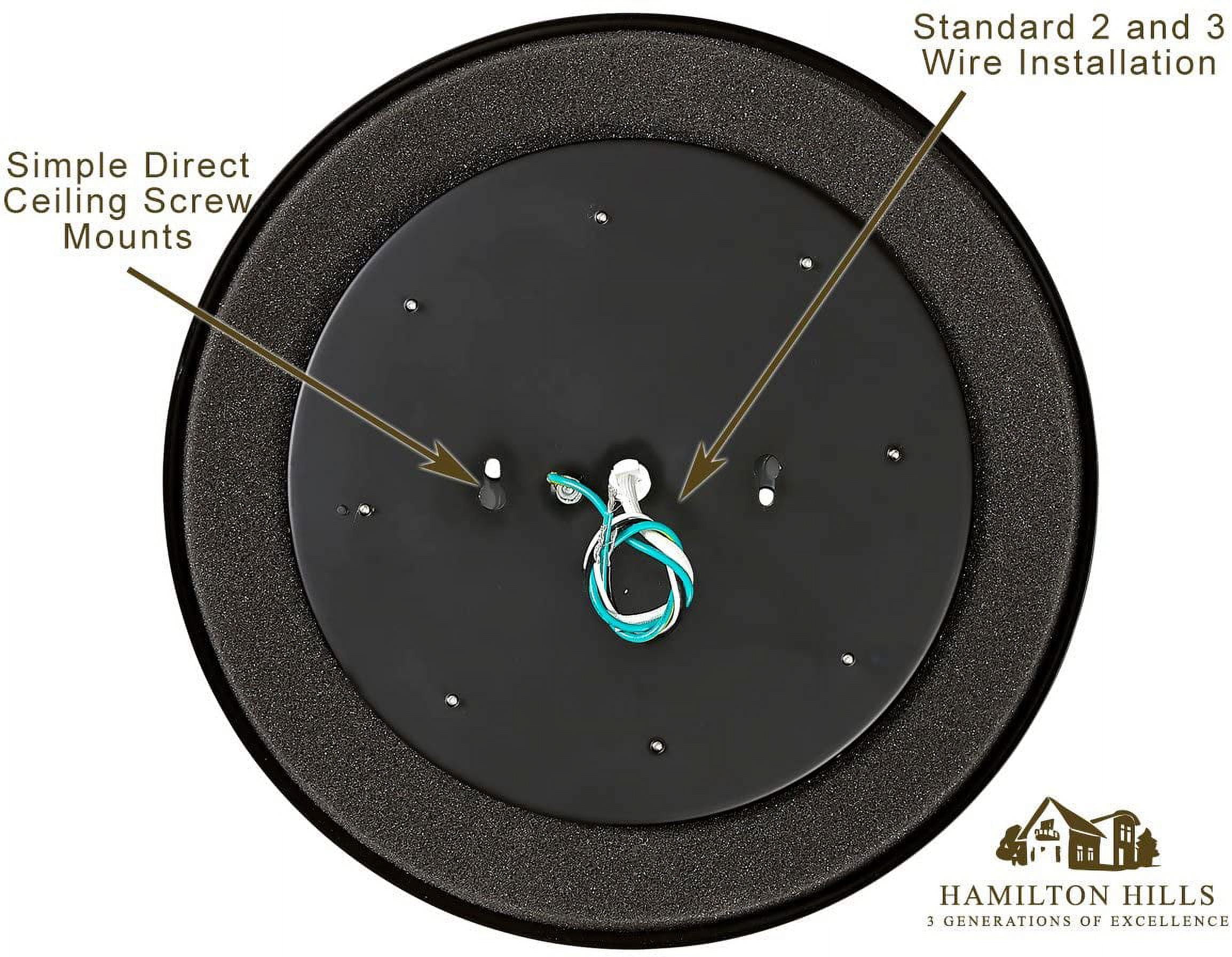 Hamilton Hills New Round Flush Mount Thin Ceiling Light Led Disc Shaped - Image 2