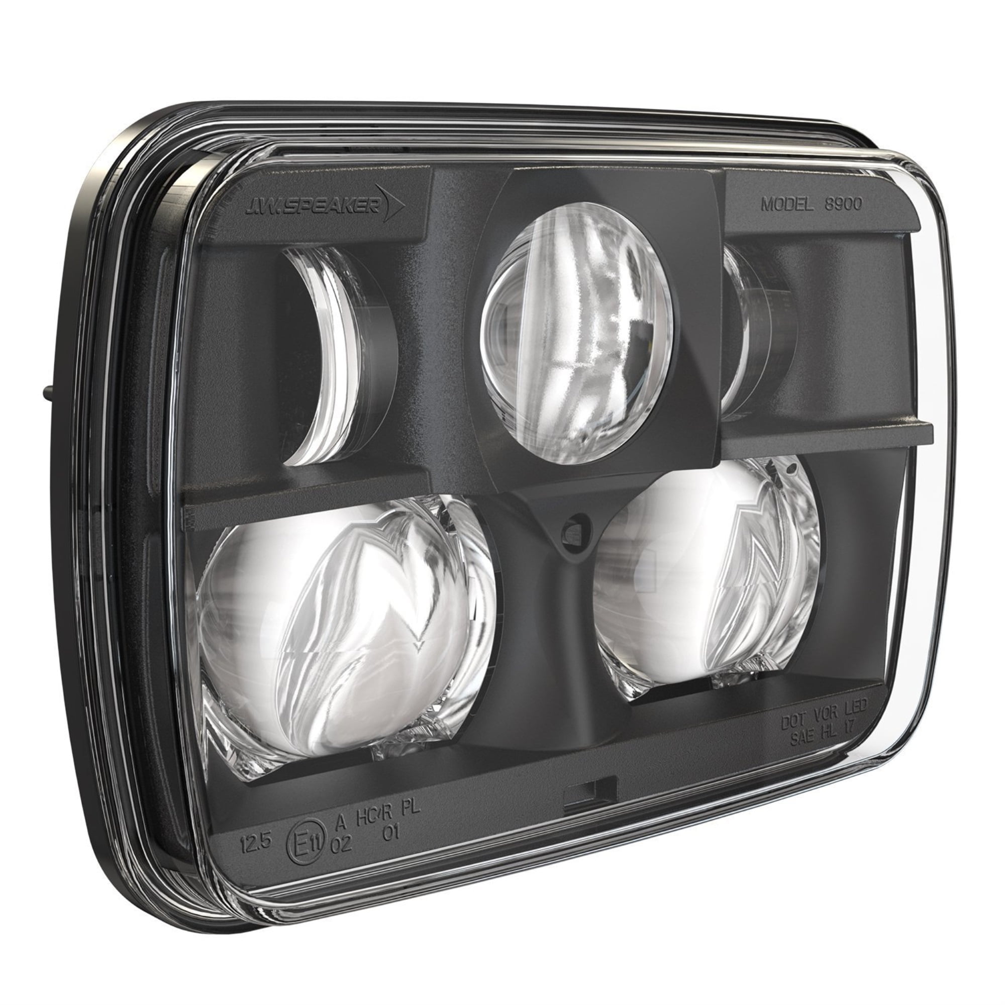 8900-12/24V DOT Hi/Lo Headlamp Black - Image 2