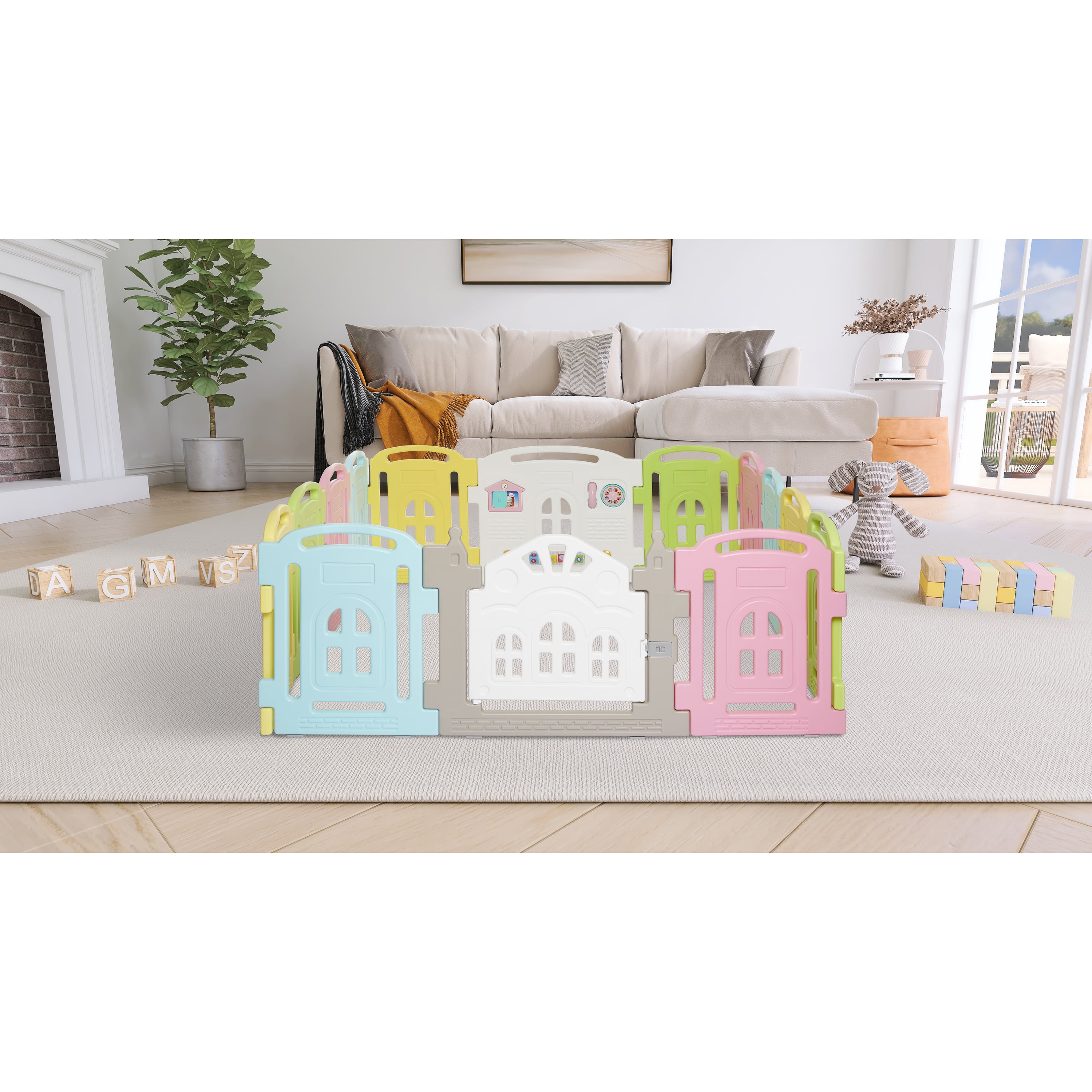 Dream On Me 14 Panel Groovy Play Center/ Playpen / Playard - Image 11