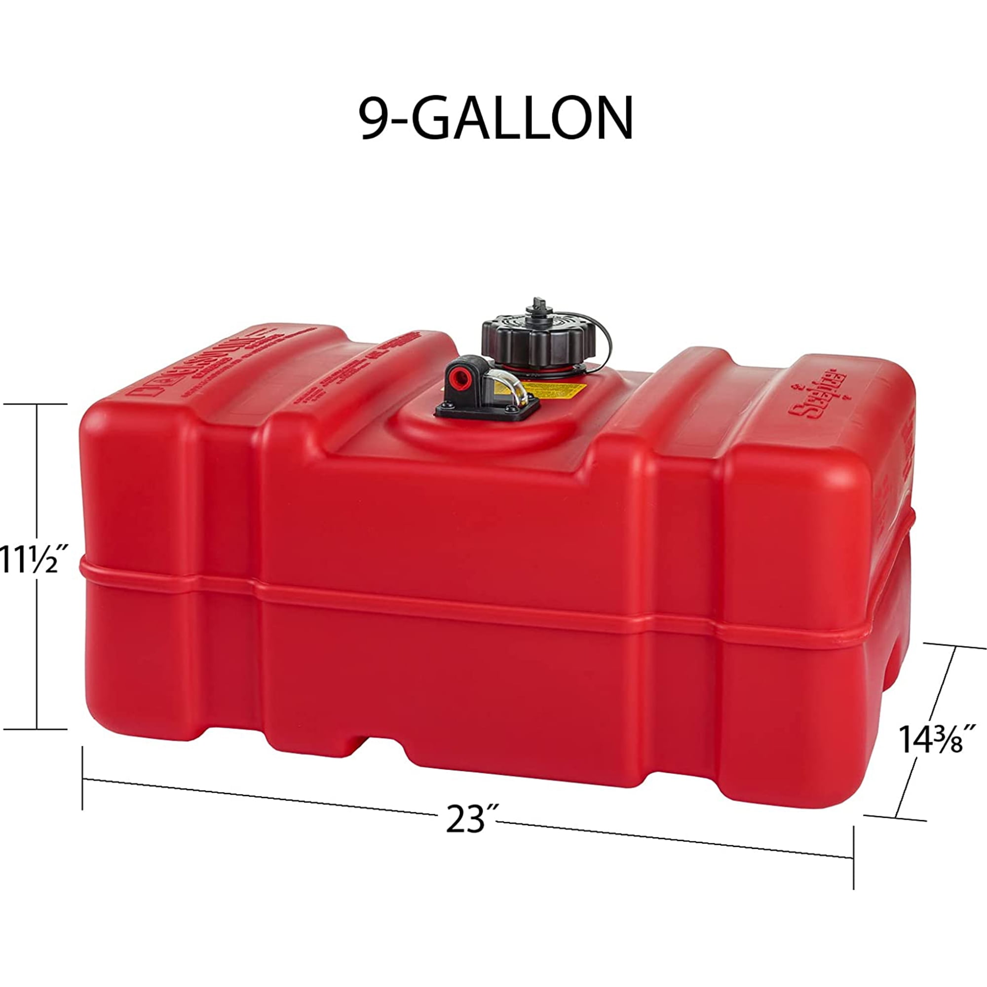 Scepter 9 Gallon Rectangular Portable Marine & Boat Fuel Container - Image 6