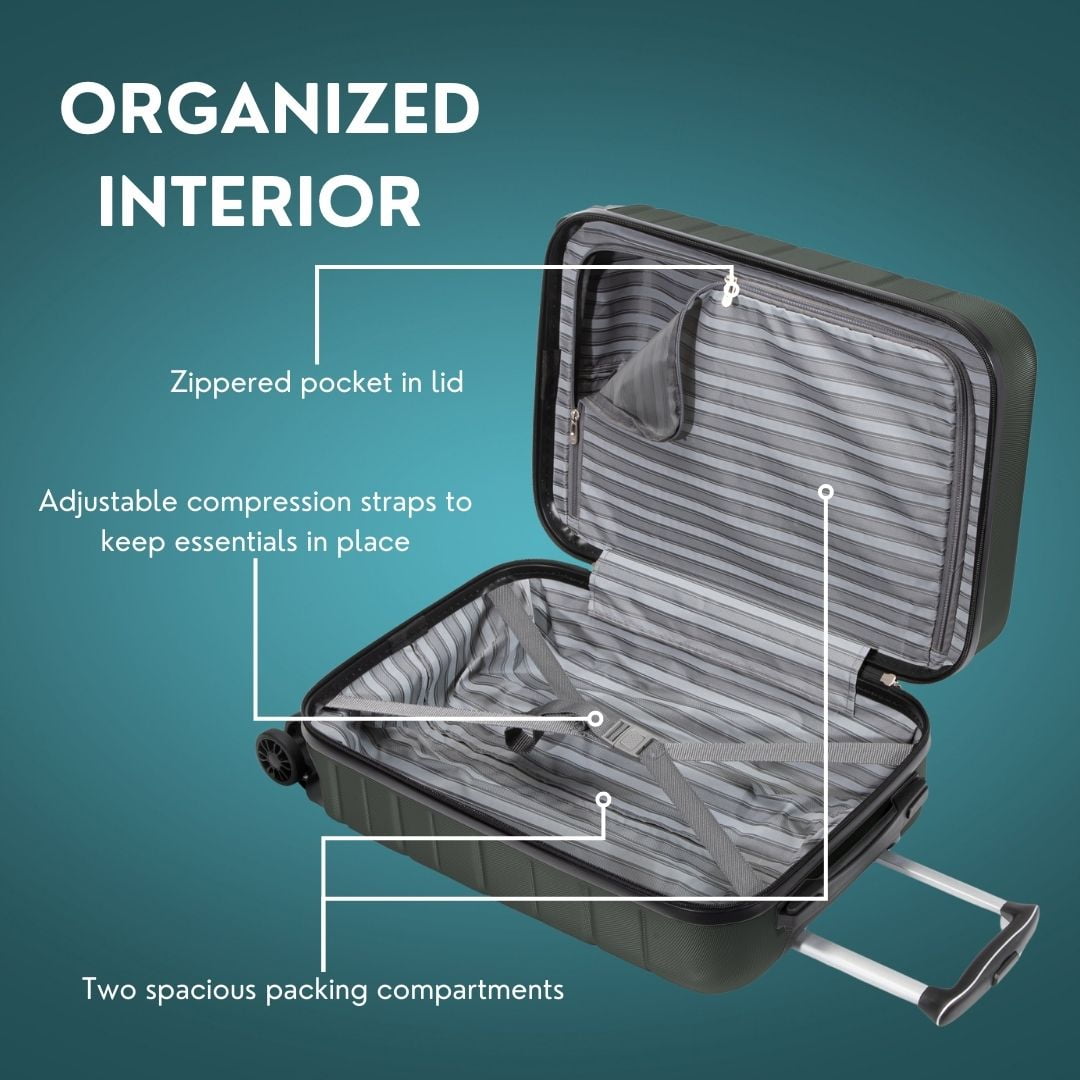 Skyway Luggage Epic 2.0 20" Hardside 8-Wheel Carry-On Spinner - Image 3