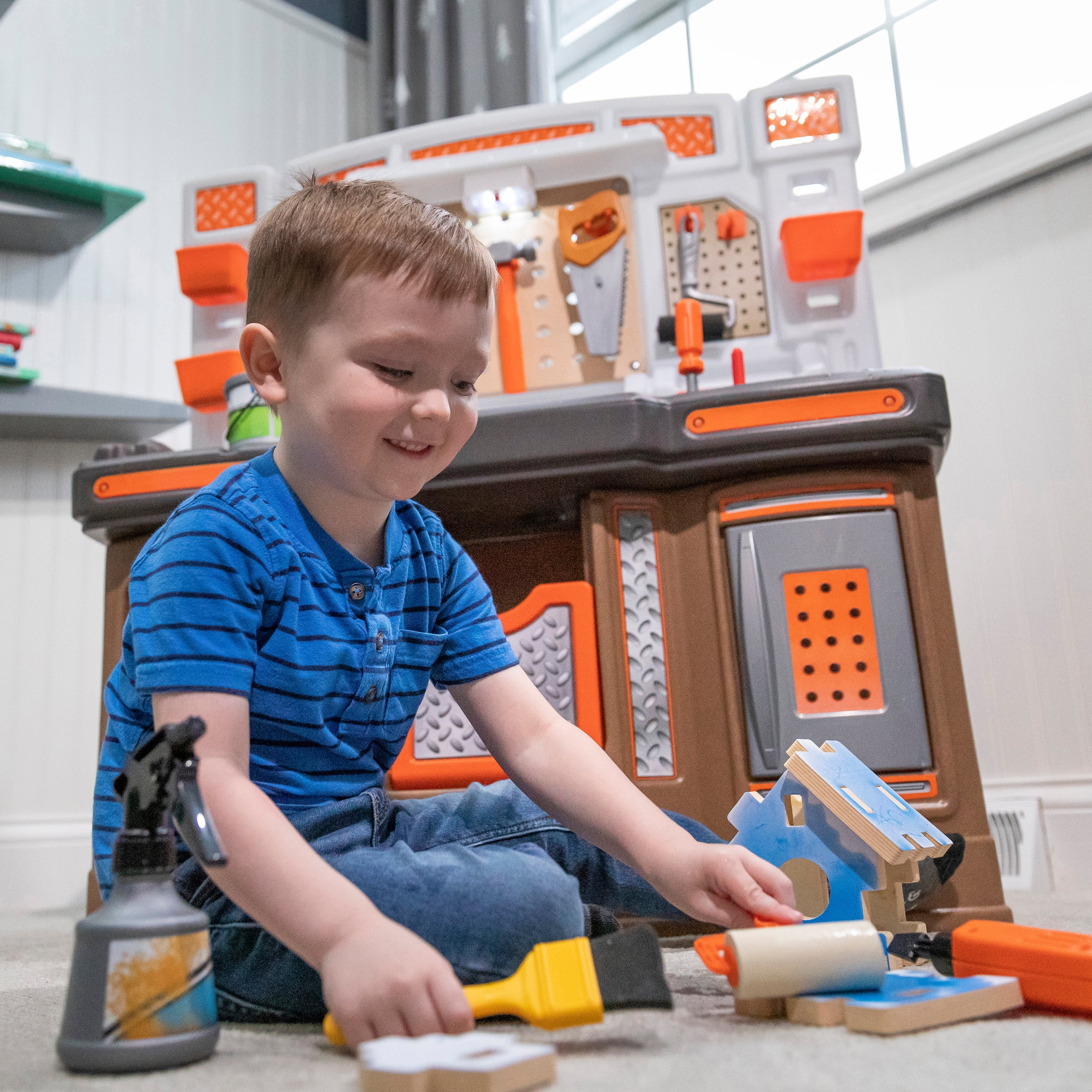 Step2 Big Builders Pro Workshop Multicolor Tool Bench, 27.50" x 34", 19 lb - Image 50