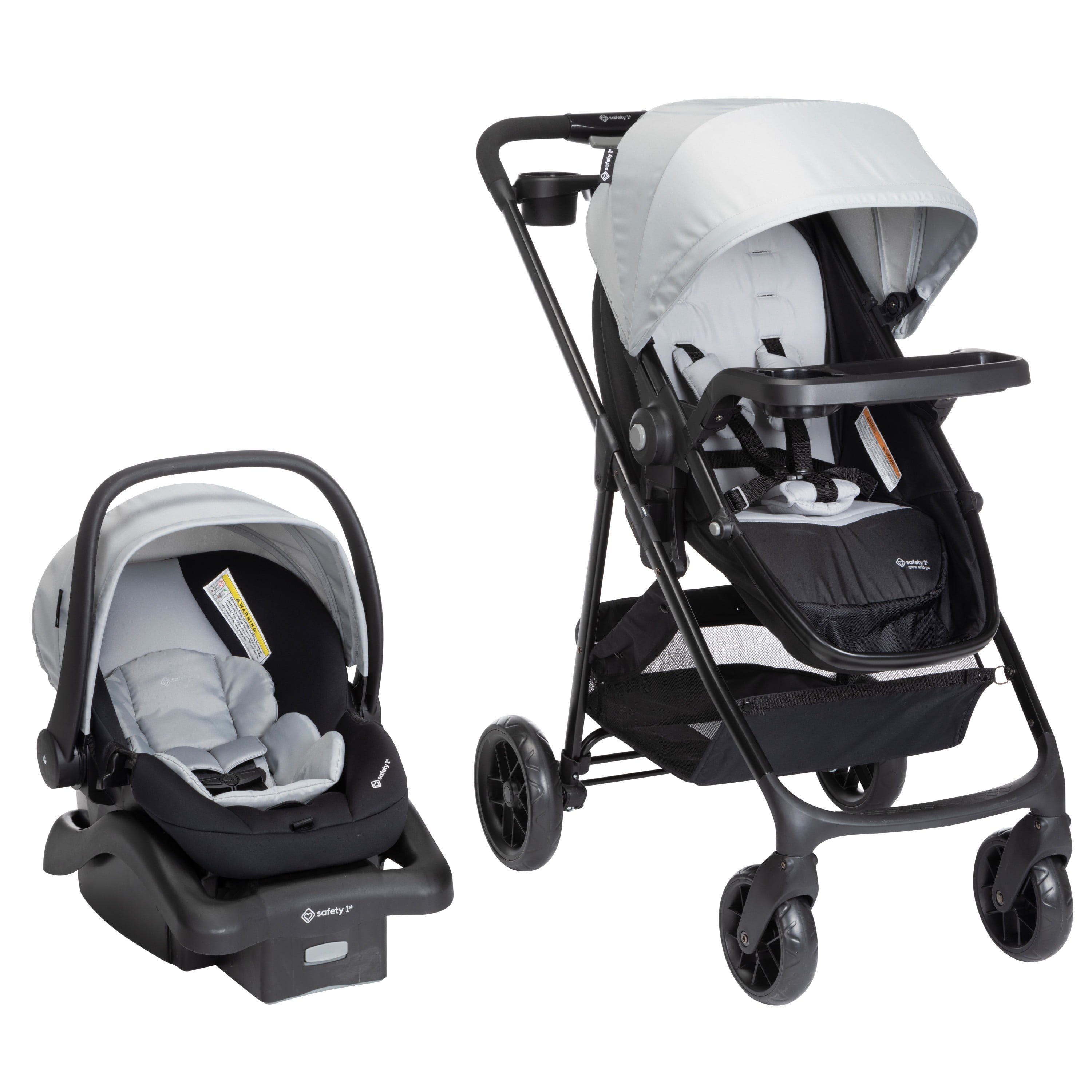Safety 1st Grow and Go Sprint Modular Travel System Stroller with Rear-Facing Infant Car Seat, Whisper Grey, Toddler, Unisex - Image 31