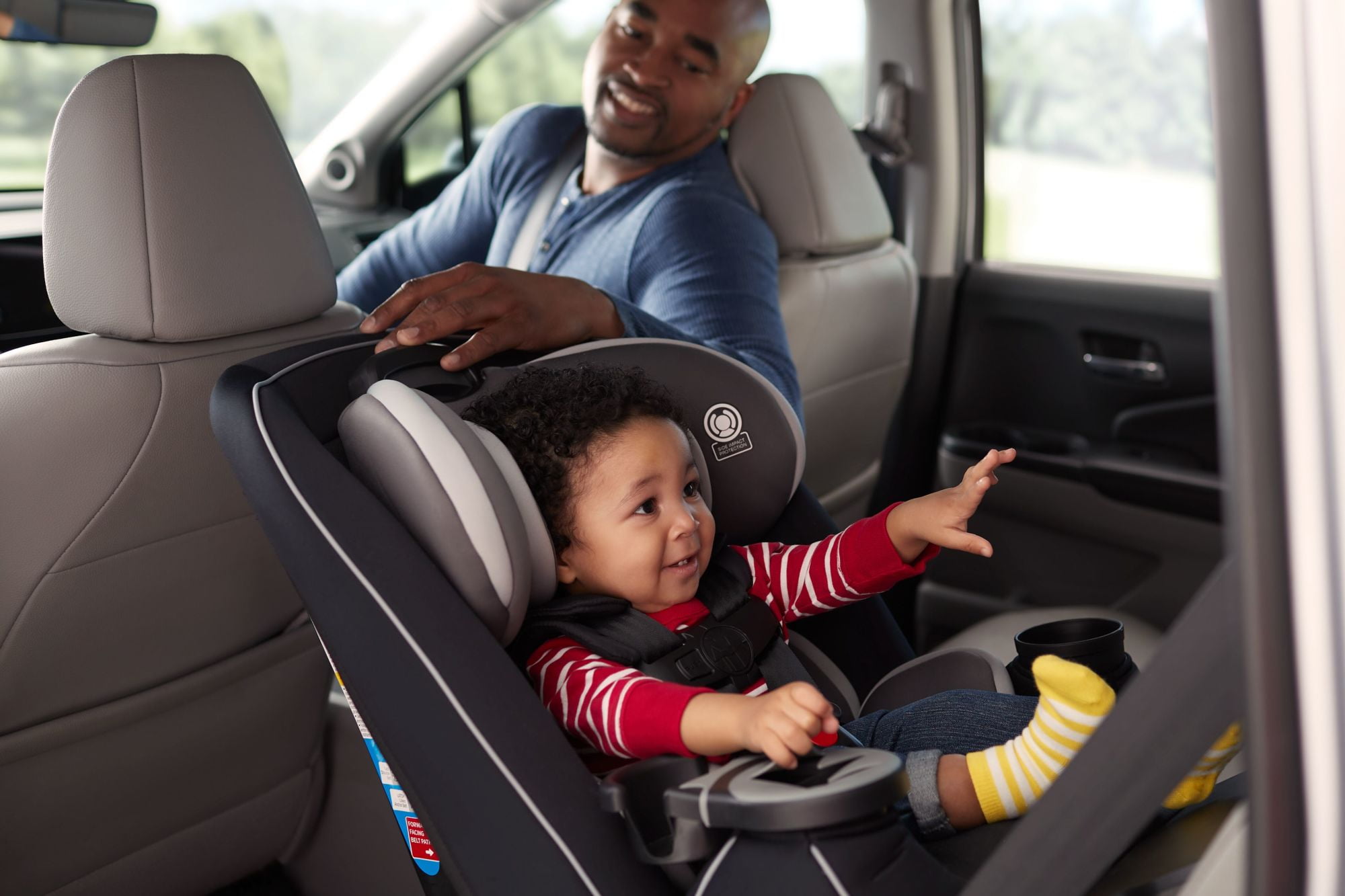 Safety 1ˢᵗ Grow and Go™ Extend 'n Ride LX All-in-One Convertible Car Seat, Winehouse, Infant & Toddler, Unisex - Image 18