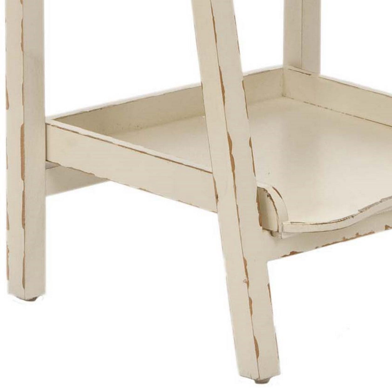 SAFAVIEH Asher Nautical Rustic 5 Tier Leaning Etagere, Vintage Cream - Image 3