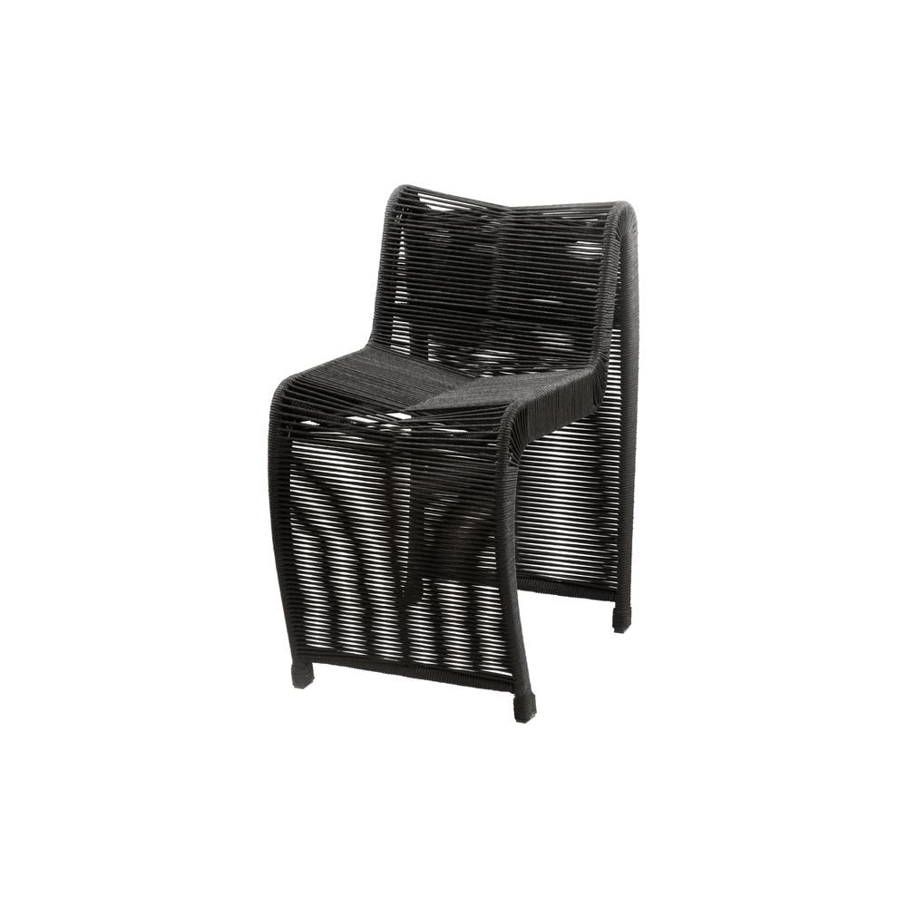 Boraam 24" Lorenzo Black Rope Counter Stool Set of 2 - Image 5