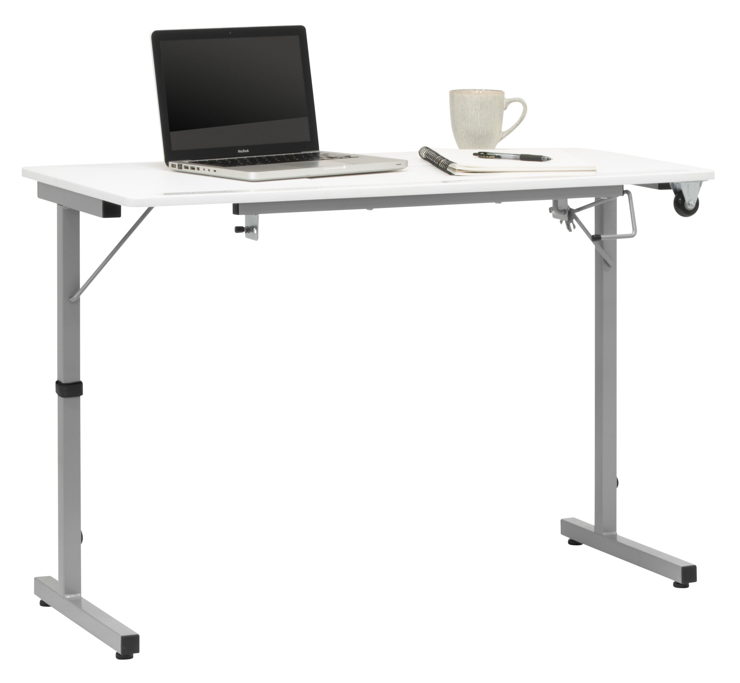 Sew Ready Rollaway II Folding Rolling Portable Sewing Table Silver / White - Image 4