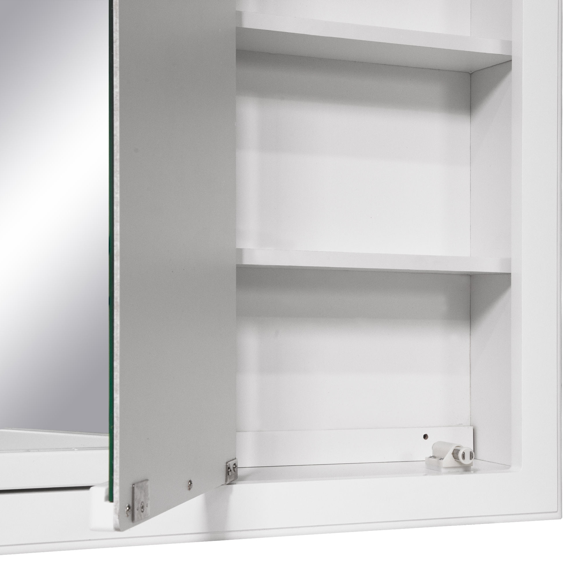 Design House Concord 36" Wall Mounted 5-Light Tri-View Bathroom Medicine Cabinet, White - Image 19