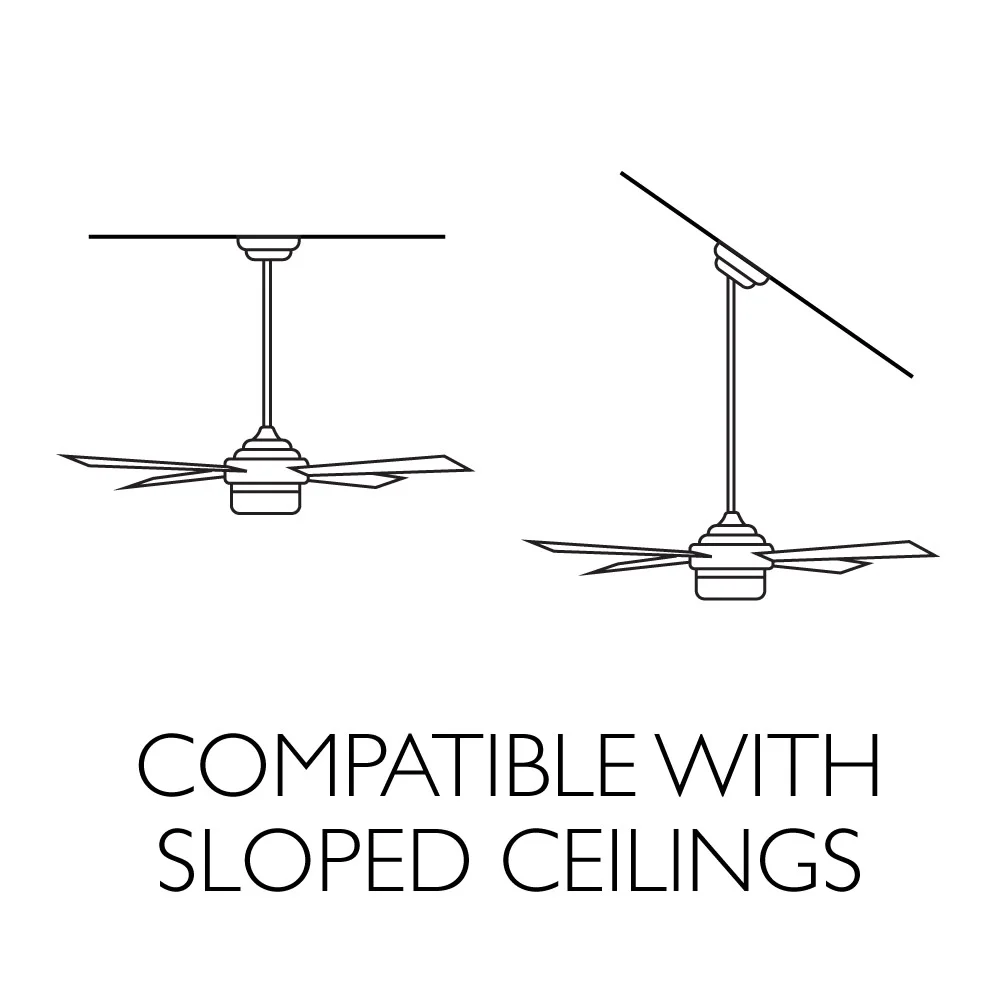 Design House Grayson LED Ceiling Fan in Brushed Nickel, 52-Inch - Image 8