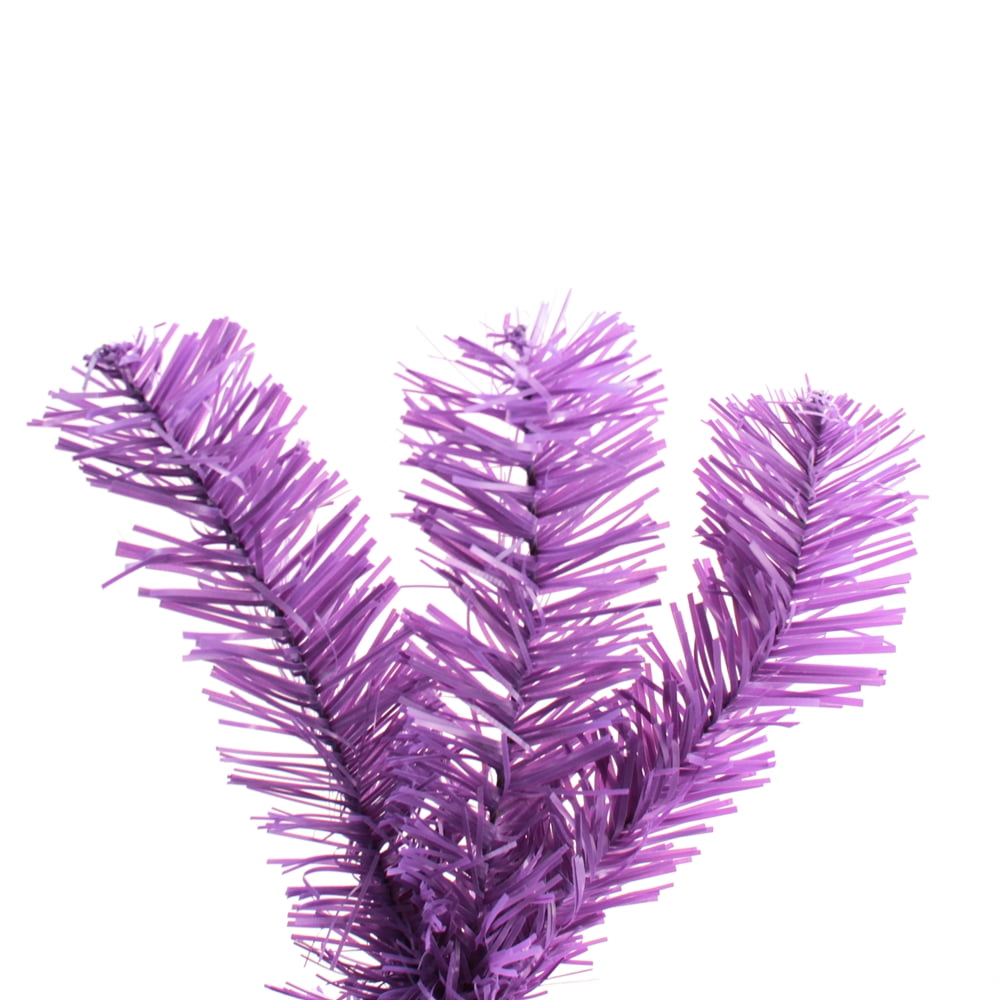 Perfect Holiday 4ft Canadian Pine Christmas Tree, 291 pvc branch tips with Metal Stand, Purple - Image 6