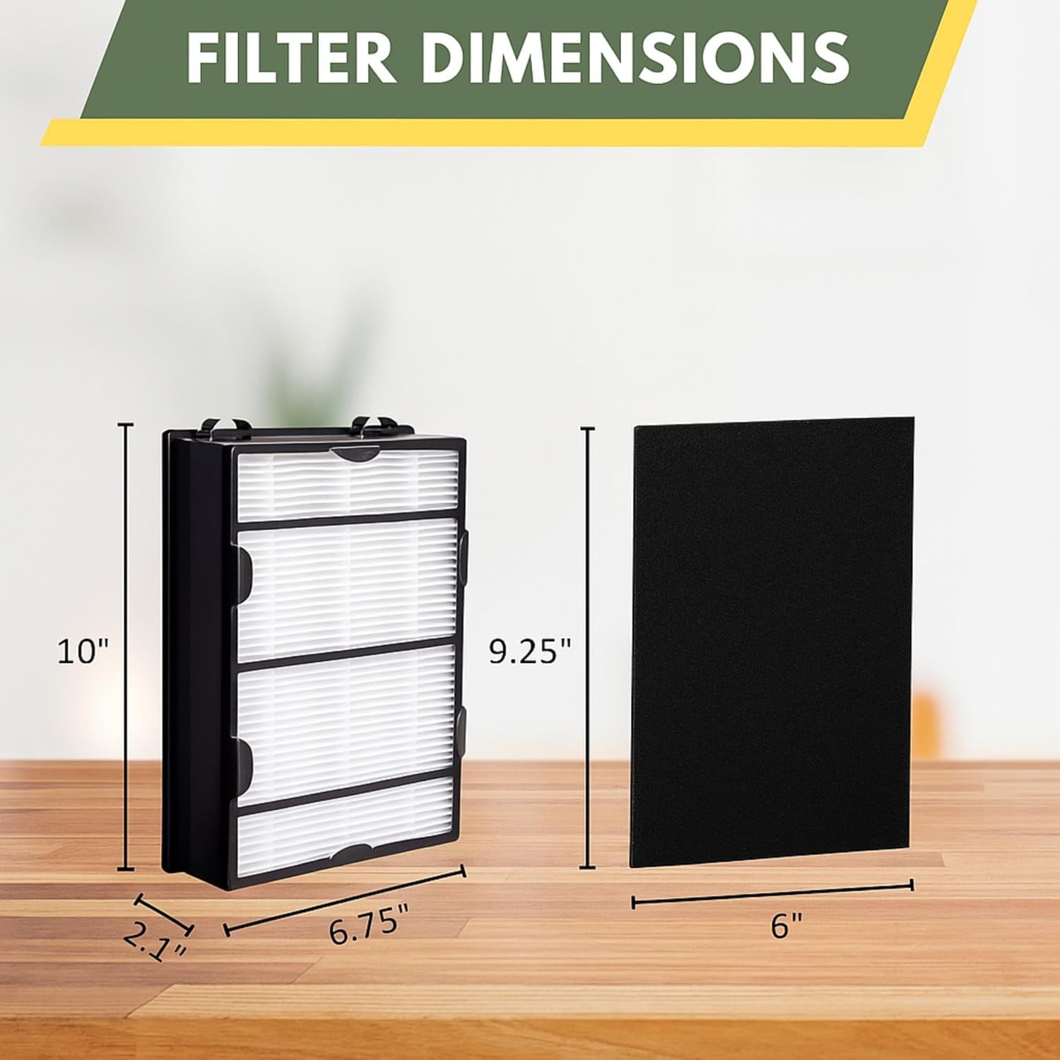 Nispira HAPF600 True HEPA (4) + Carbon Pre Filter Replacement (8) Compatible with Holmes HAPF600D HAPF600D-U2 Filter B - Image 6