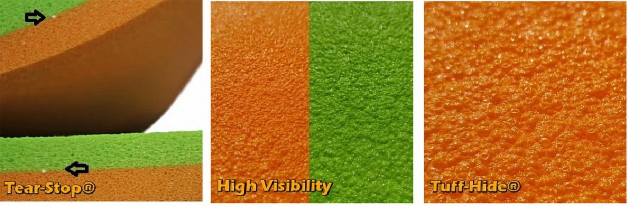Rubber Dockie 18x6 ft Premium Foam Floating Water Mat Pad (Green & Orange) - Image 2