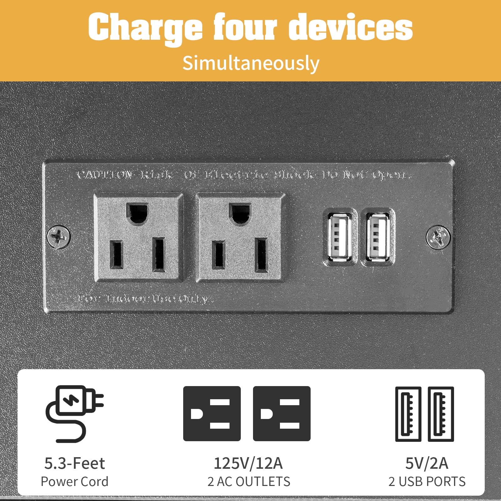 Ktaxon L-Shaped Computer Desk with USB Charging Station, Corner Desk Laptop Study Table Desk for Home Office, Black - Image 6