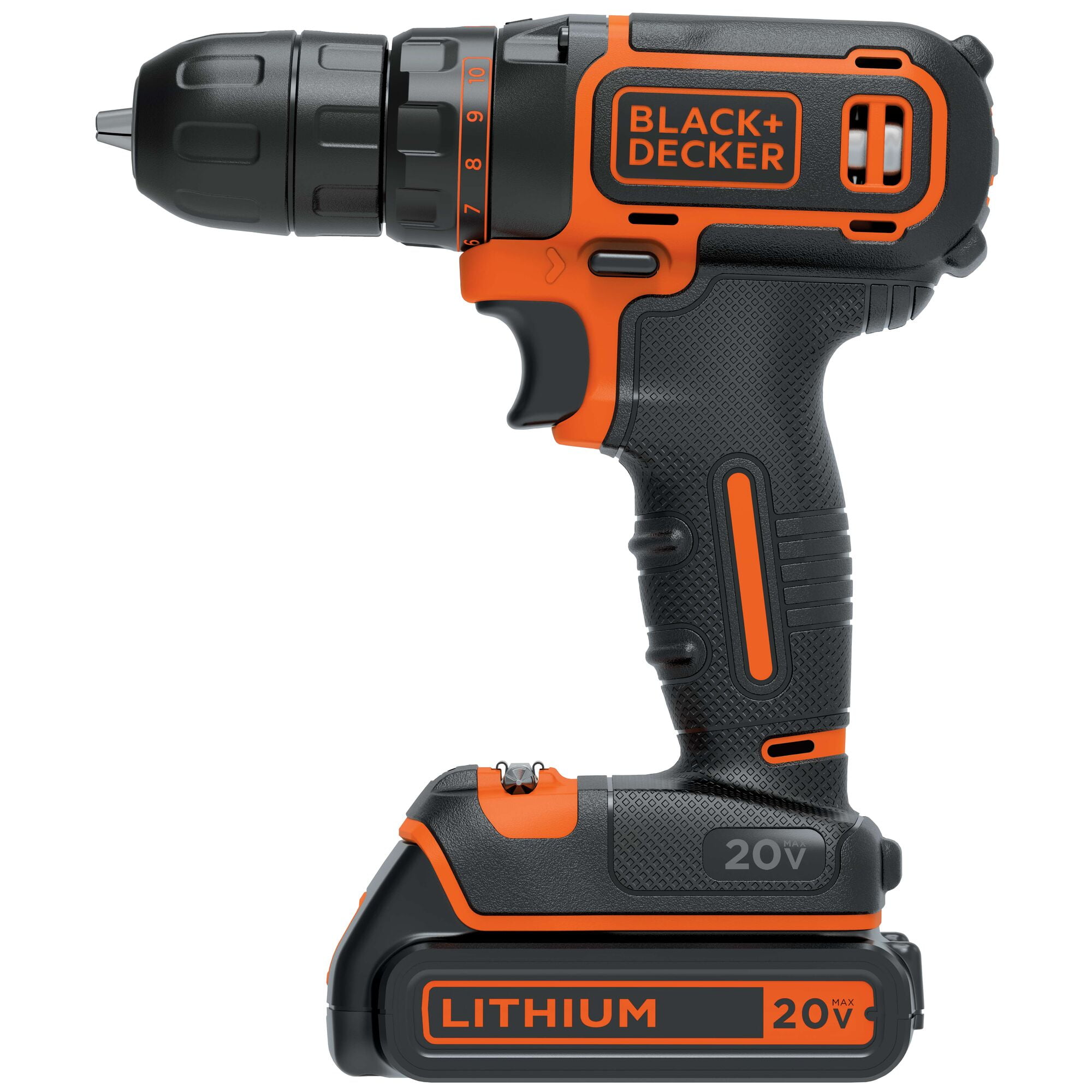 BLACK+DECKER 20V Cordless 3/8 in Drill Driver, 1.5Ah, Battery and Charger Included - Image 5