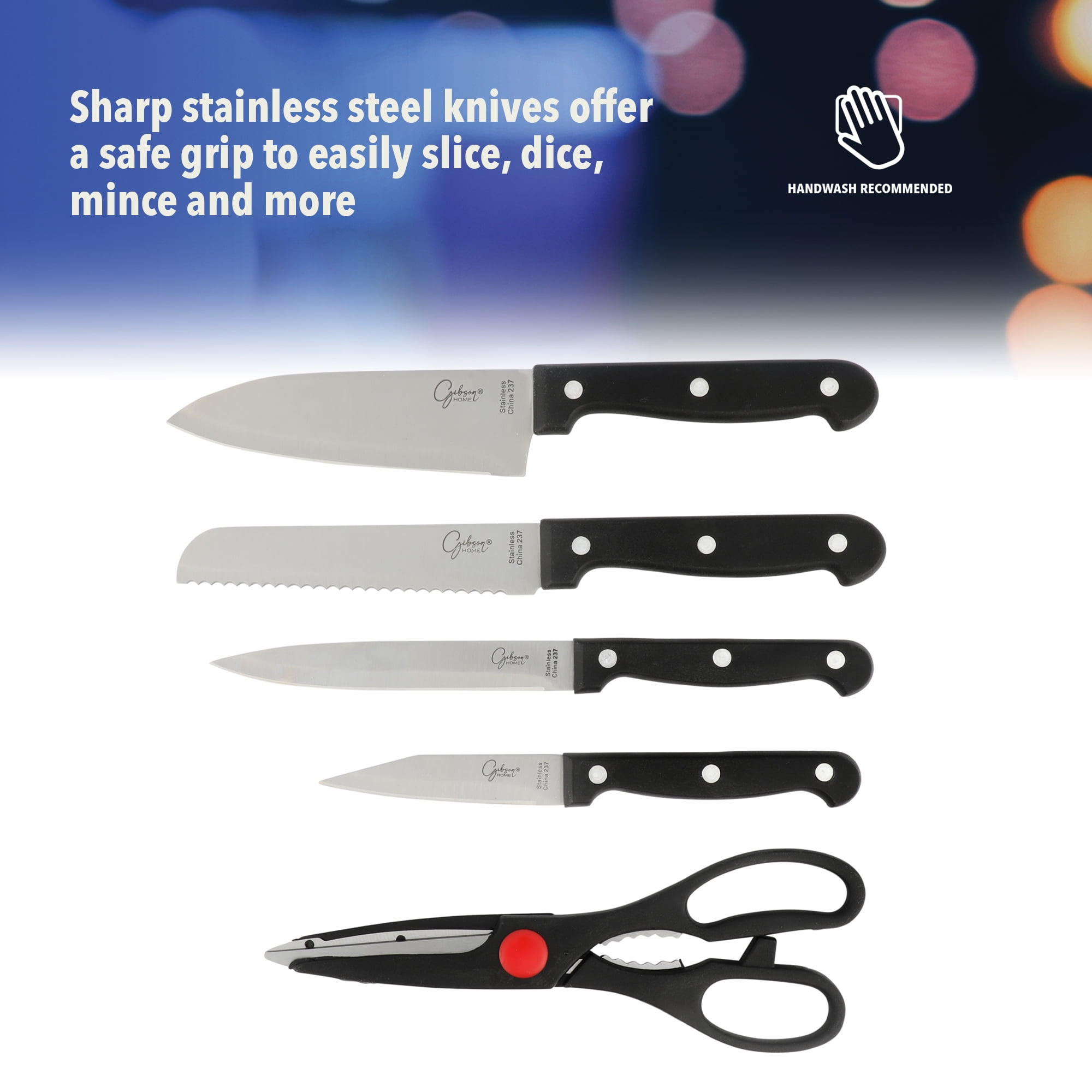 Gibson Home 71-Piece Cookware Set with Stainless Steel & Nonstick Cooking Pots & Pans, Bakeware & Cooking Utensils, Full Kitchen & Dinnerware Set - Image 4