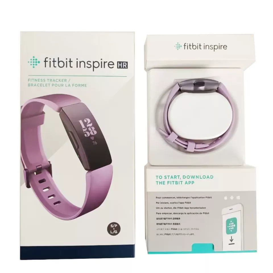 Fitbit Inspire HR Fitness Tracker with Heart Rate, Sleep & Swim Tracking - S+L Bands Included – Lilac - Image 2