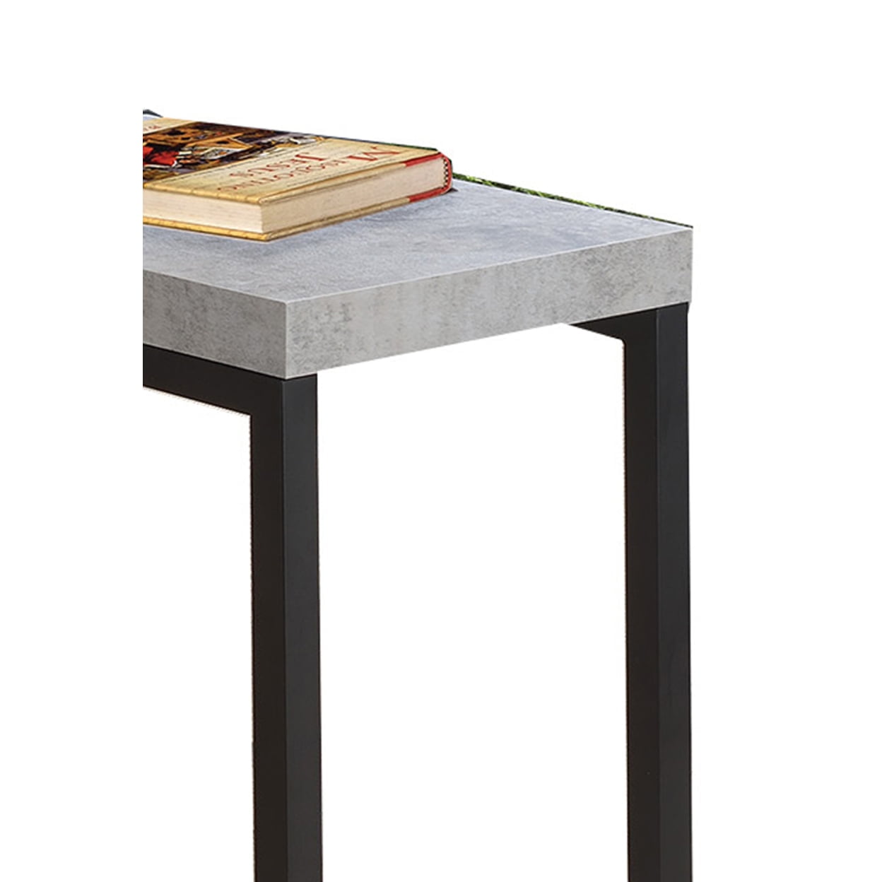 Beck Accent Table Cement and Black - Image 2