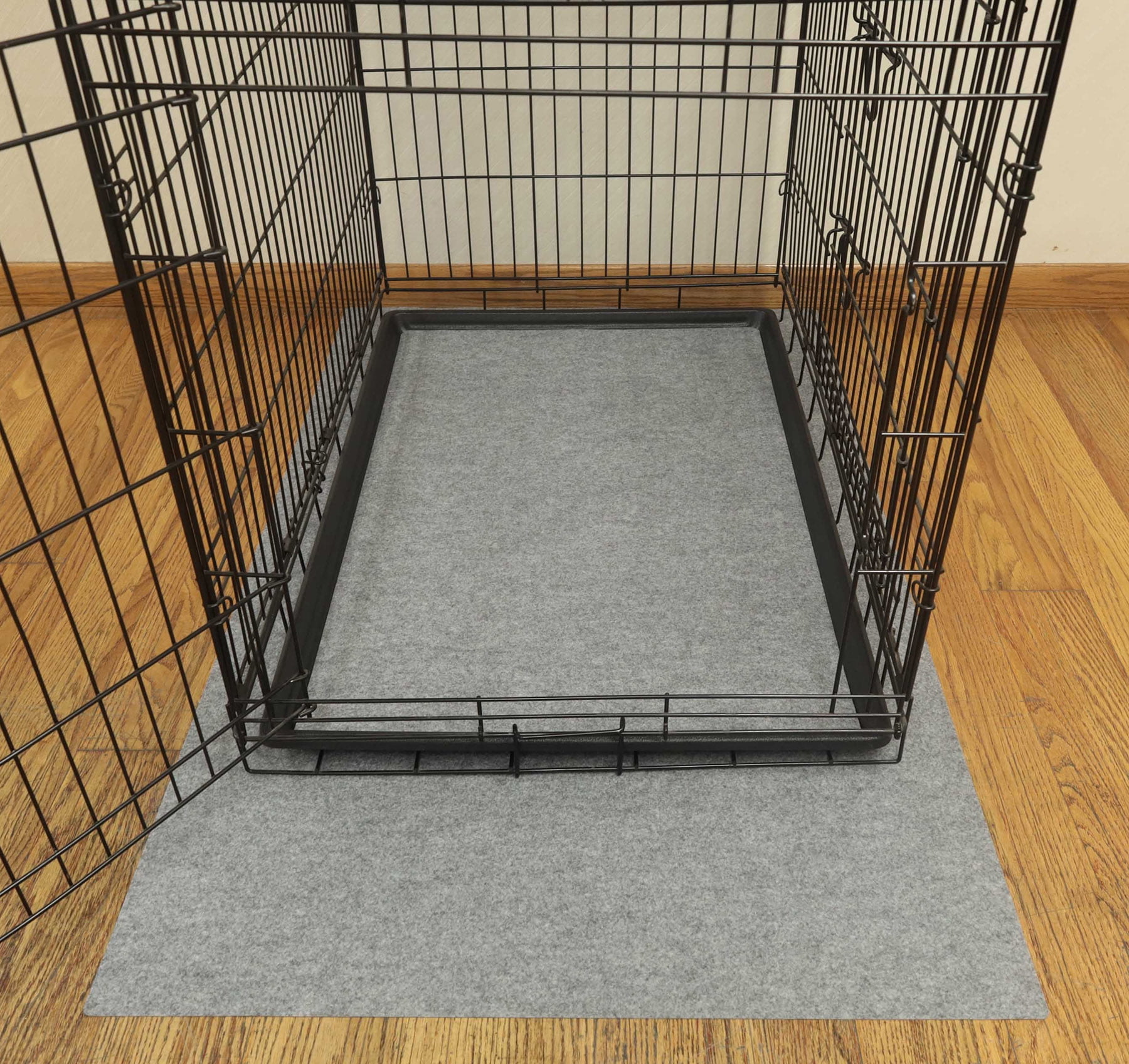 (5 pack) Drymate Dog Crate Mat Liner, Absorbent, Waterproof, Non-Slip, Machine Washable, Use Under Pet Cage to Protect Floors, Customizable, Light Grey, 48" x 29" - Image 8