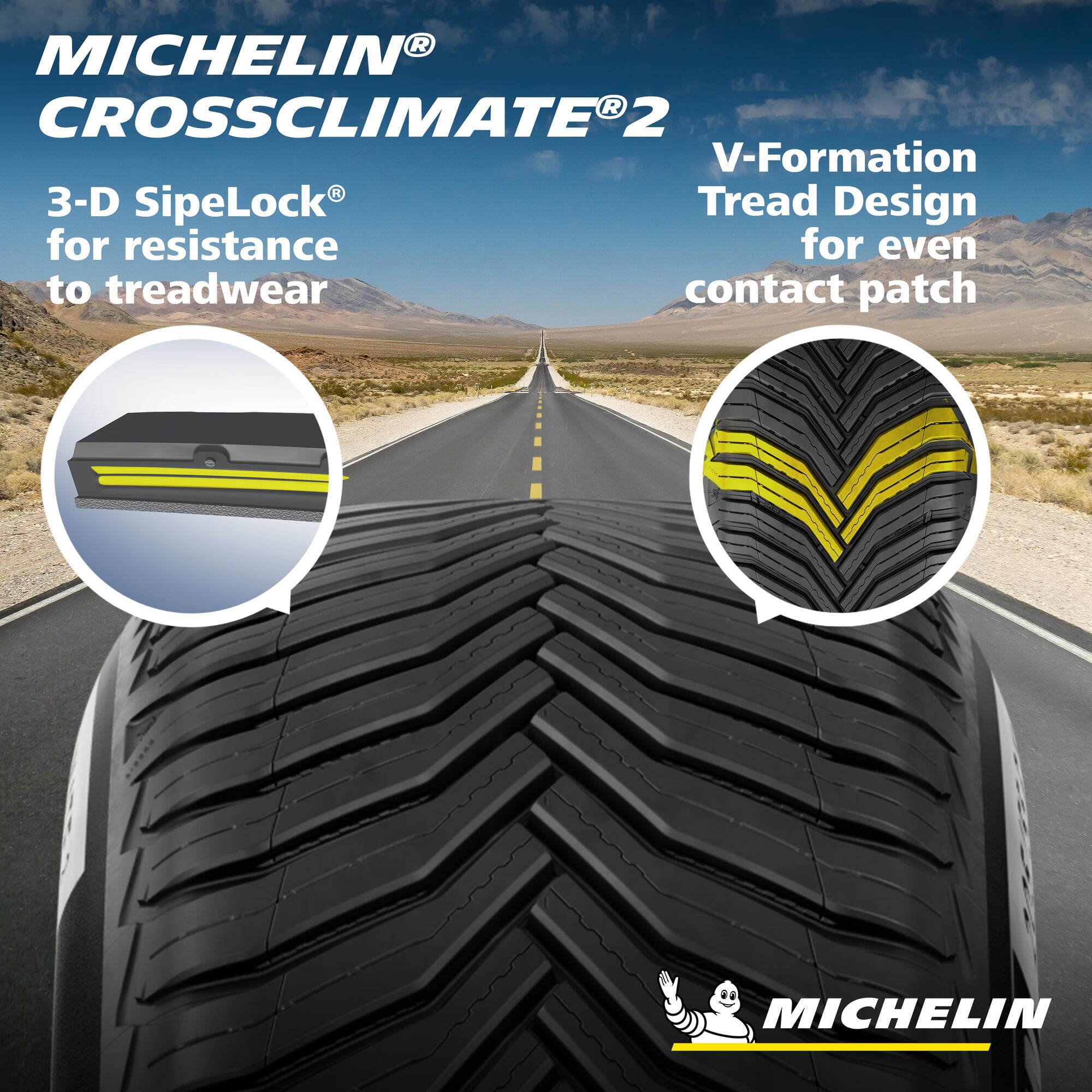 Michelin Cross Climate2 A/W All Weather 235/45R19 99V XL Passenger Tire Fits: 2013-19 Ford Escape Titanium, 2022-23 Jeep Compass Red - Image 5