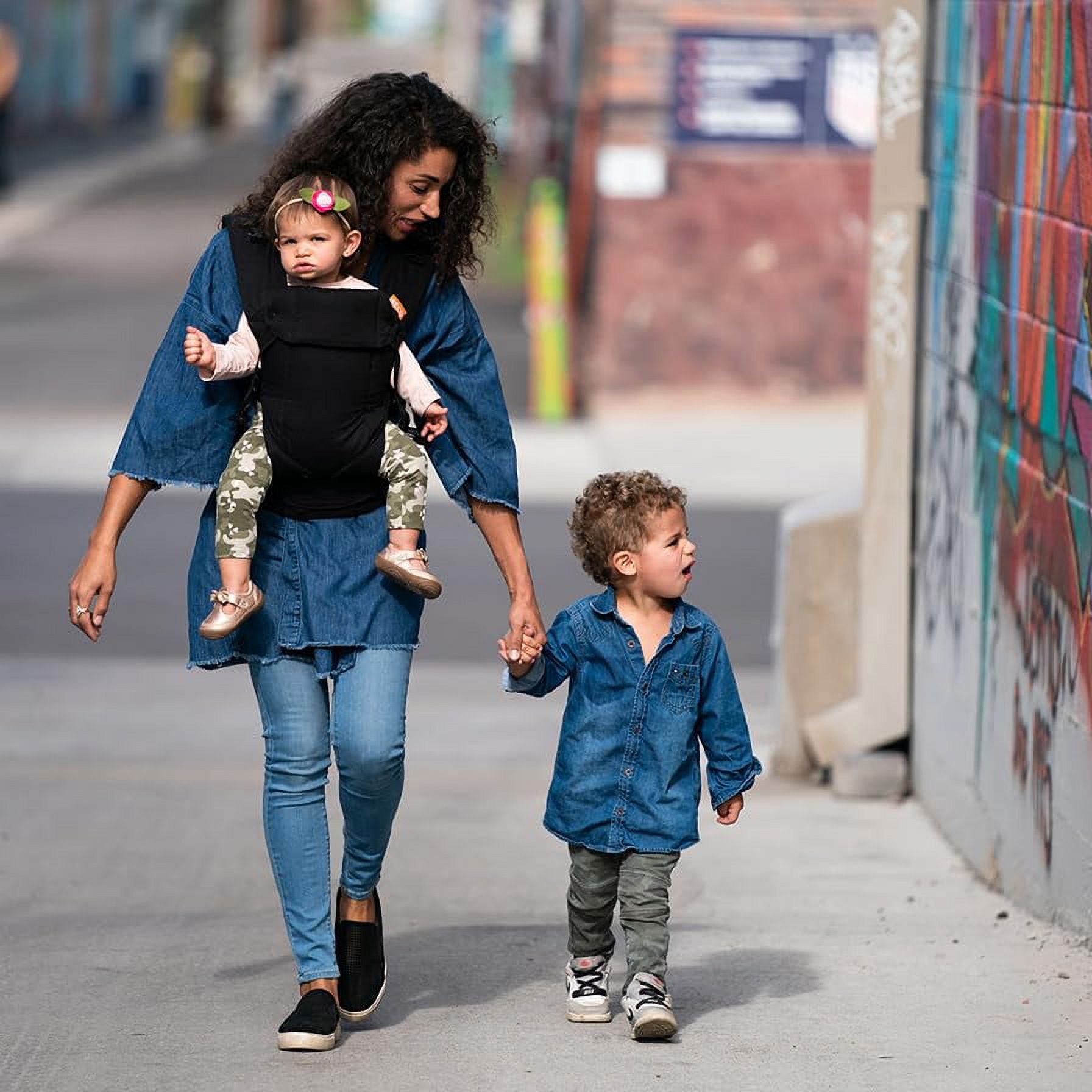 Beco Gemini Baby Carrier Newborn to Toddler - Front, Back and Hip Seat Carrier, Baby Carrier Backpack & Baby Front Carrier with Adjustable Seat, Ergonomic Baby Holder Carrier bs (Metro Black) - Image 2