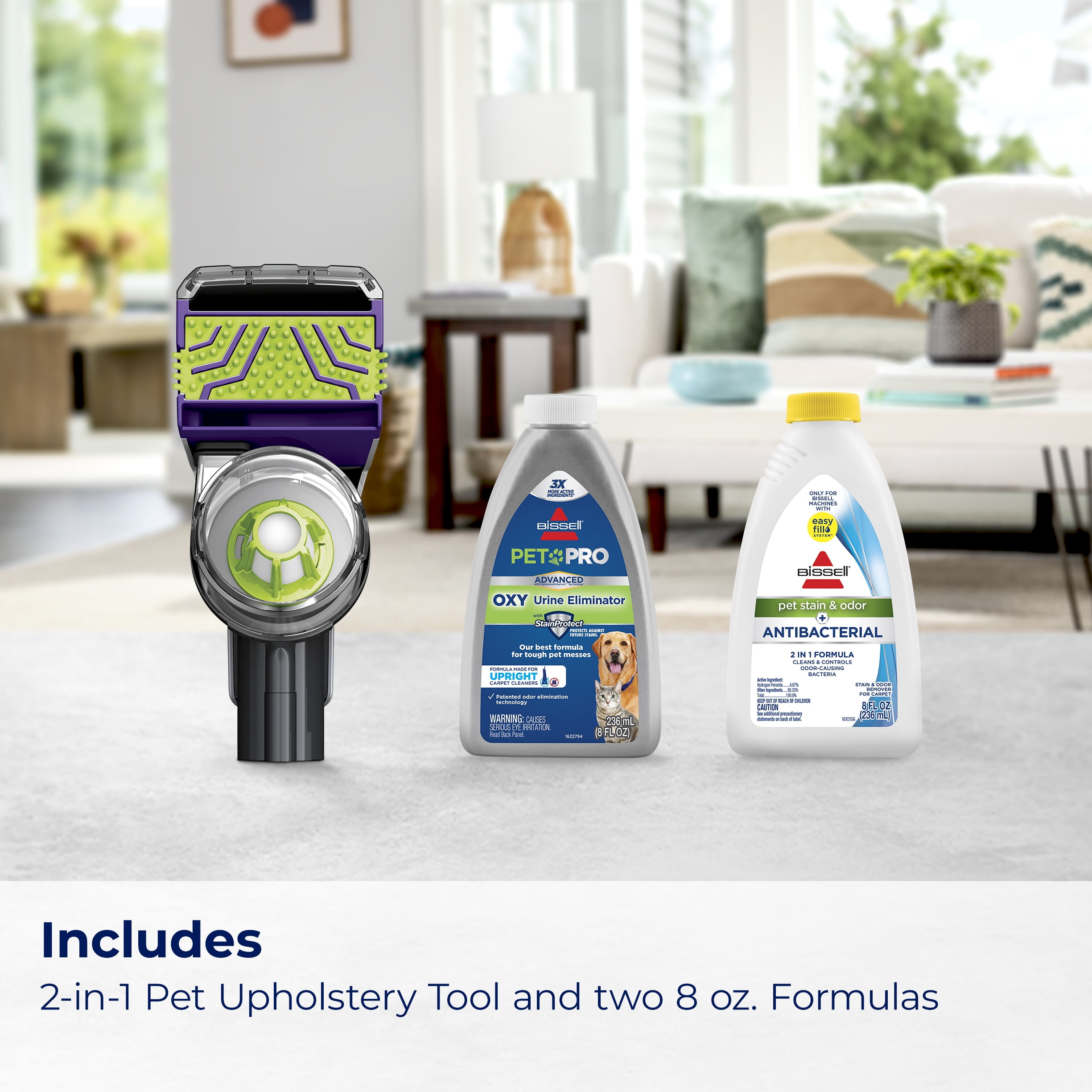 BISSELL ProHeat 2X Revolution Pet Pro Upright Deep Cleaner, for Carpets and Upholstery, TurboStrength Motor Technology, 3 Cleaning Modes, Heatwave Technology, 3586, Purple - Image 2