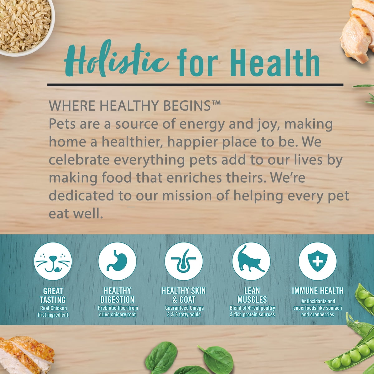 Chicken Soup for the Soul Indoor Adult Cat Food - Chicken & Brown Rice Dry Recipe, 13.5lb - Image 6