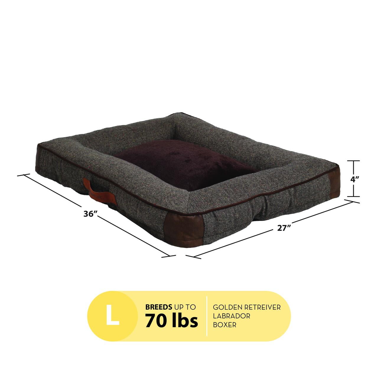 Vibrant Life 27x36x4in Rectangle Bolster Bed Brown - Image 6