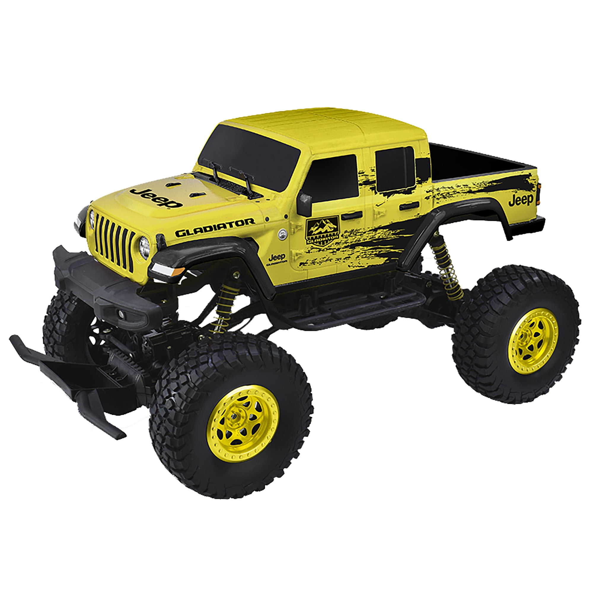 Taiyo: Jeep Gladiator 4WD 1:8 Scale R/C Vehicle in Yellow - Image 5