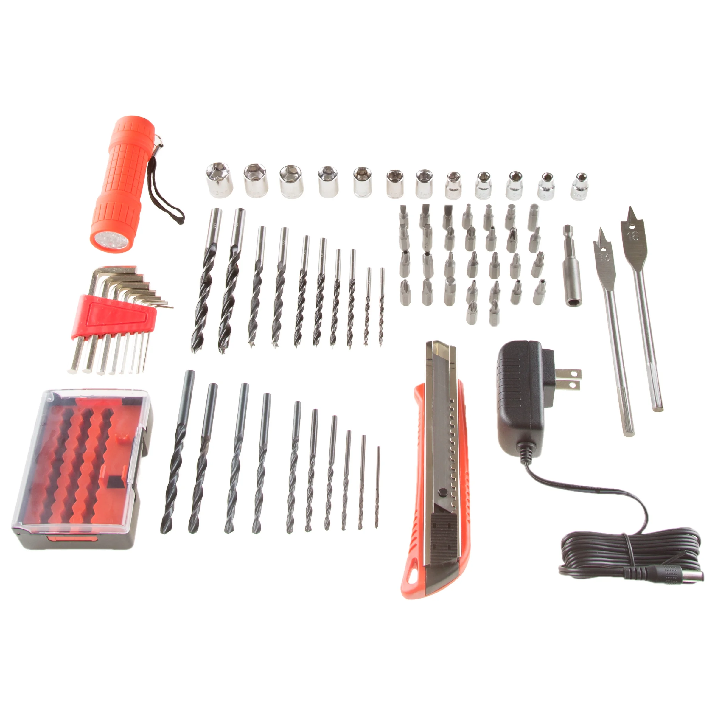 Stalwart 75-Piece 12V Cordless Drill Accessories Set with LED Flashlight - Image 4