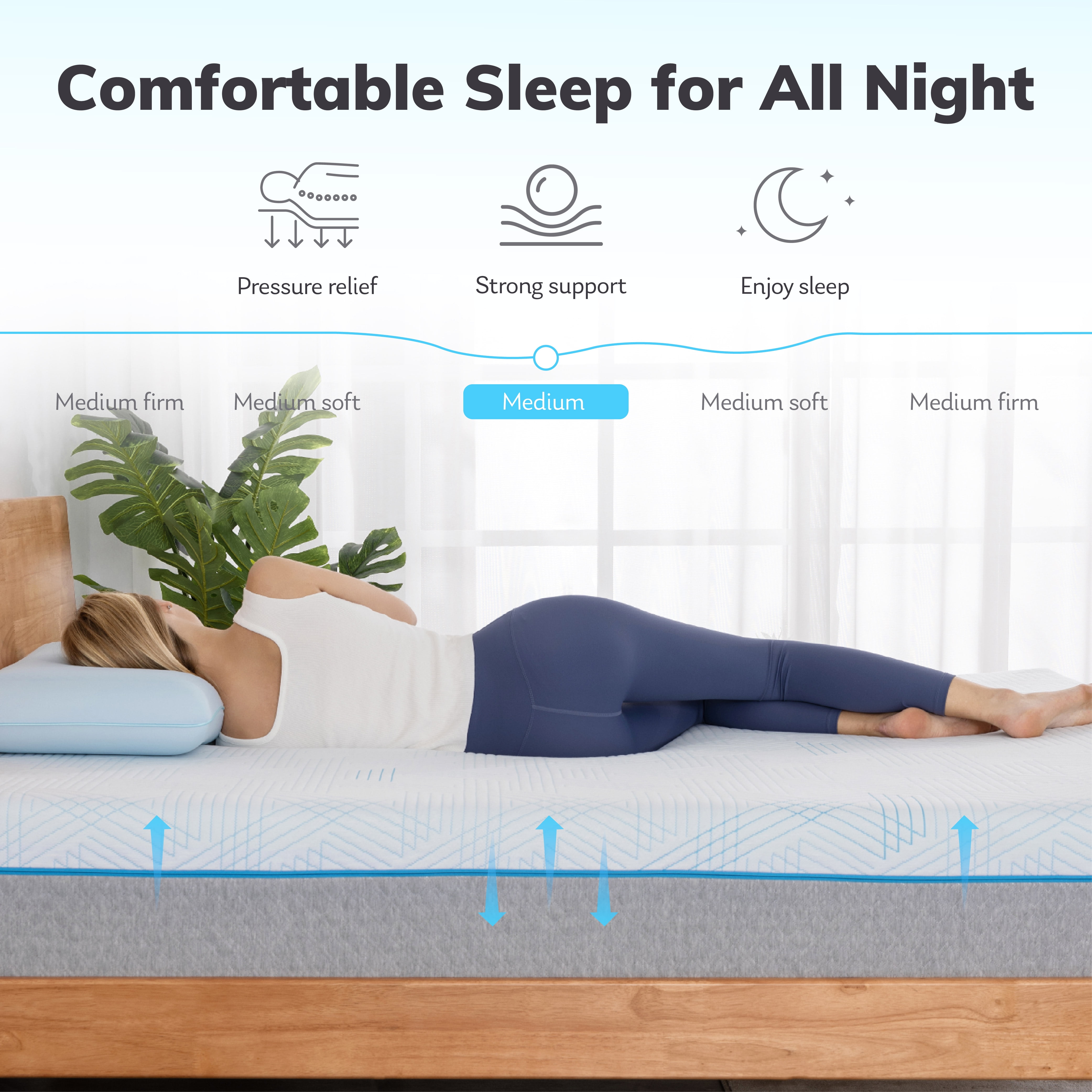 EGOHOME Queen Mattress, Gel Memory Foam 10" Mattress in a Box, Ego Serenity - Image 7