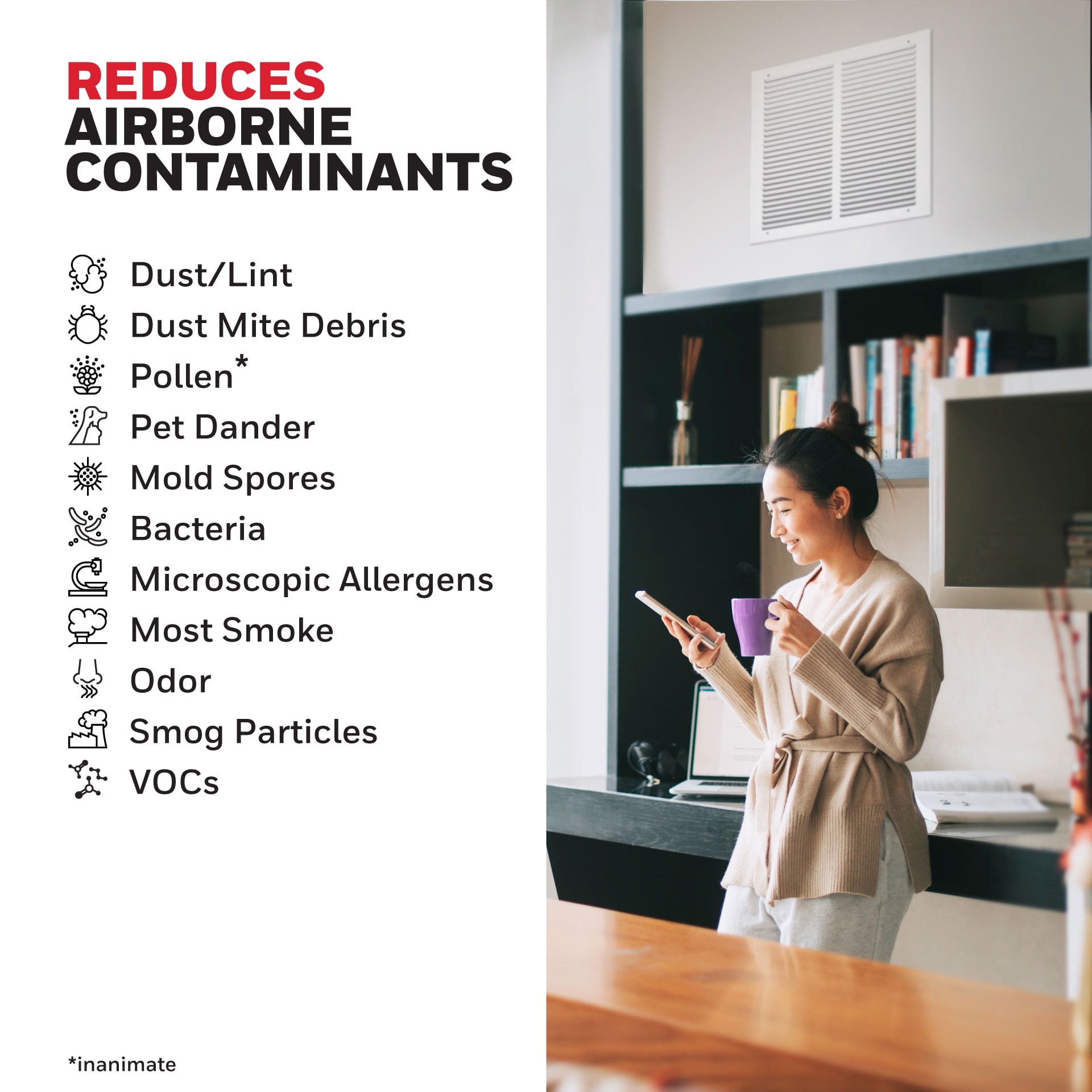 Honeywell 14x25x1 MERV 12 Pleated HVAC Furnace Air Filter- 4 Pack - Image 3