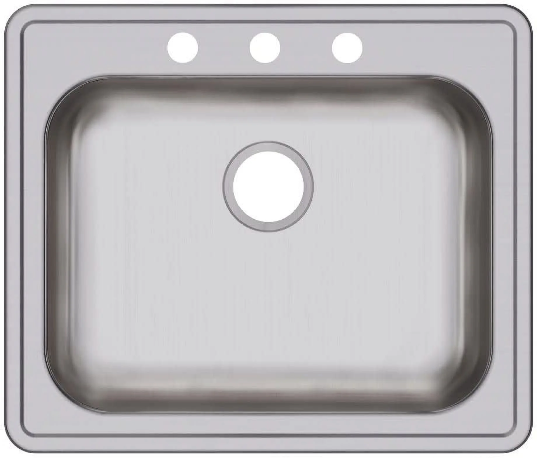 Elkay Dayton Stainless Steel 25" x 21-1/4" x 5-3/8", Single Bowl Drop-in Sink - Image 5
